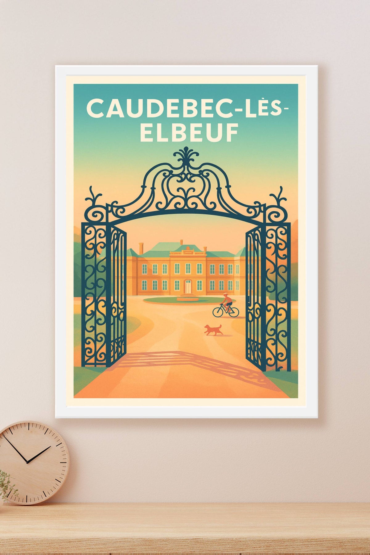 Affiche de Caudebec-lès-Elbeuf - L'élégance à travers les grilles
