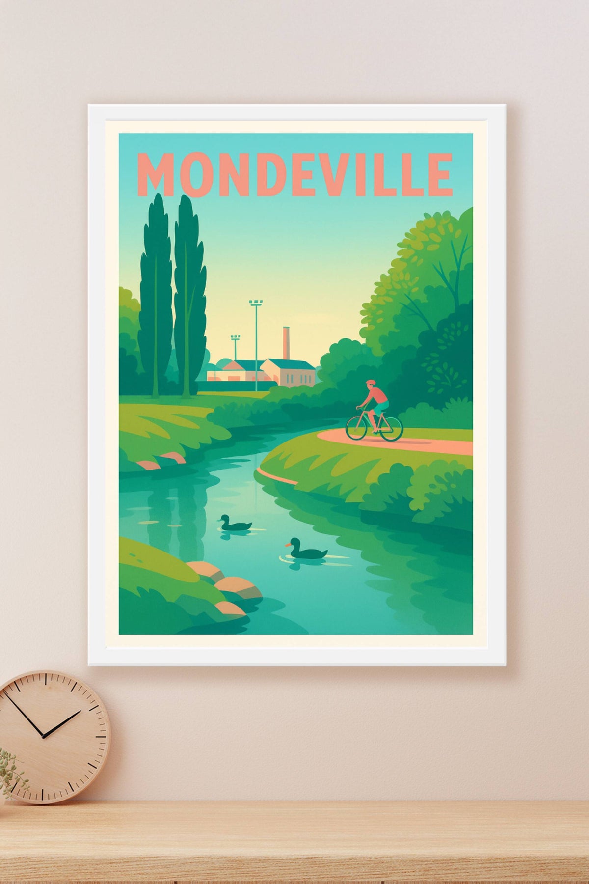 Affiche de Mondeville - Invitation à la détente en pleine nature