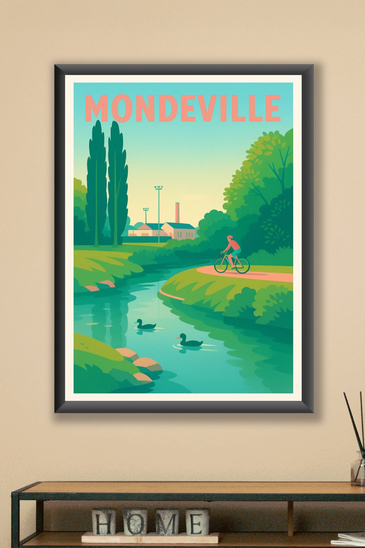 Affiche de Mondeville - Invitation à la détente en pleine nature