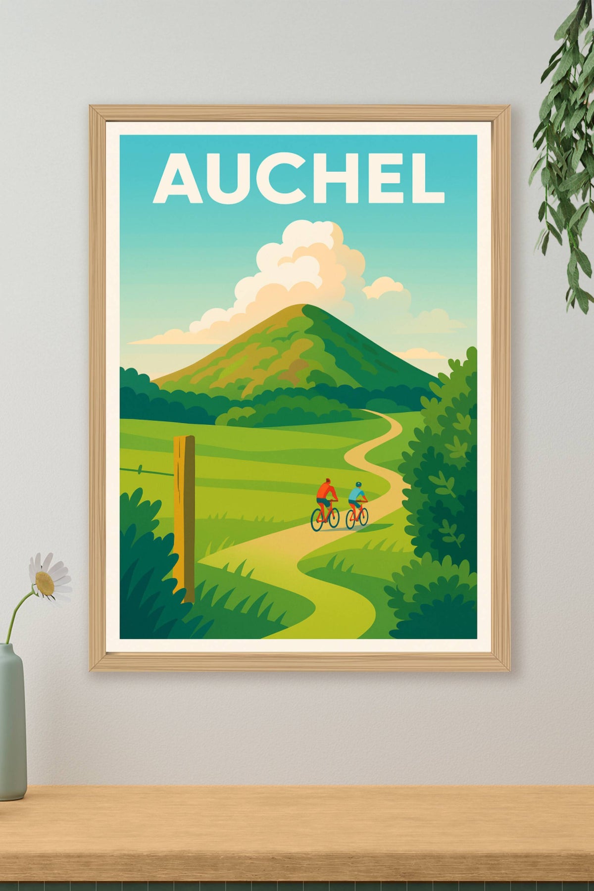 Affiche de Auchel - Échappée verte à vélo