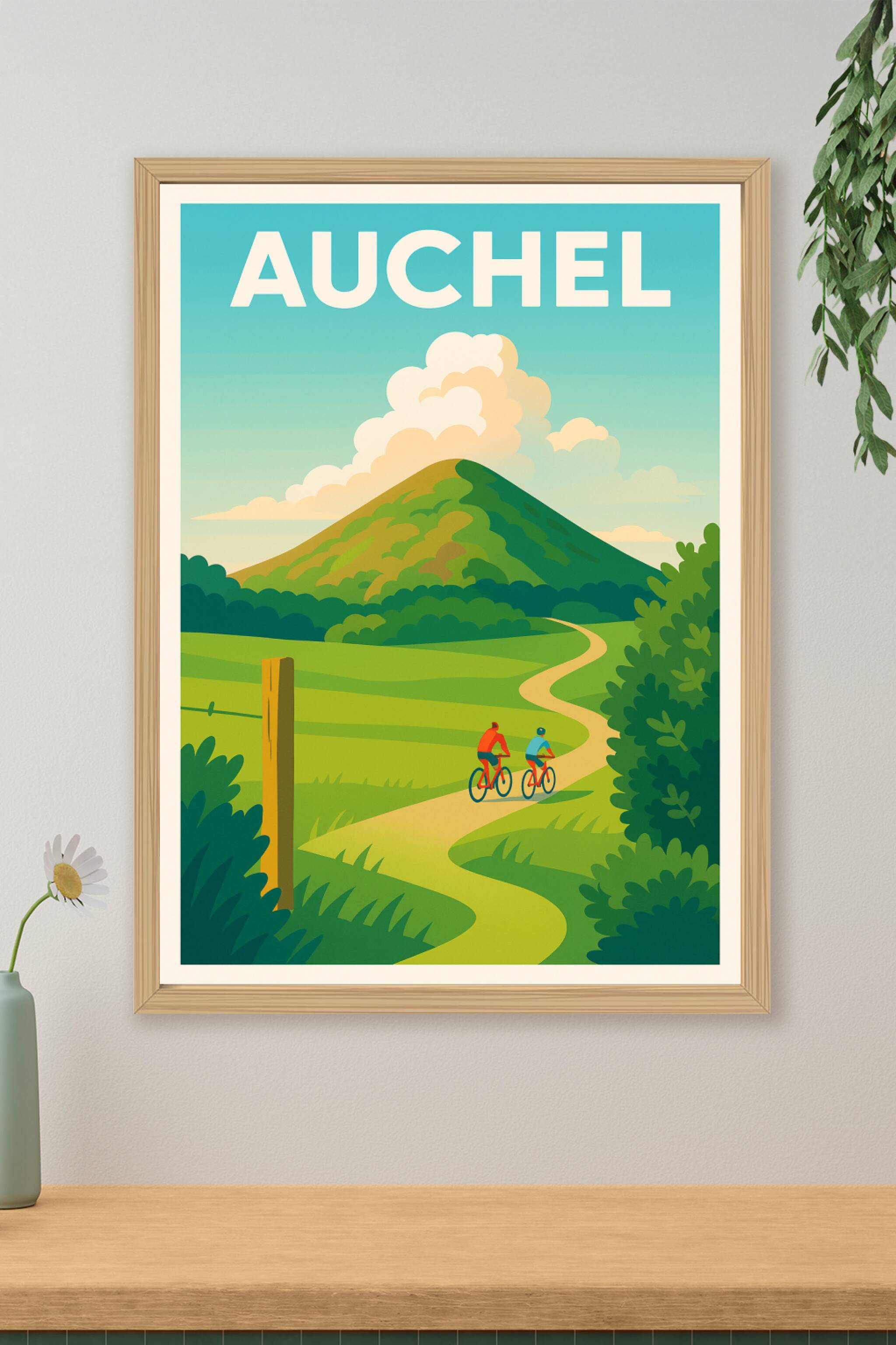 Affiche de Auchel - Échappée verte à vélo