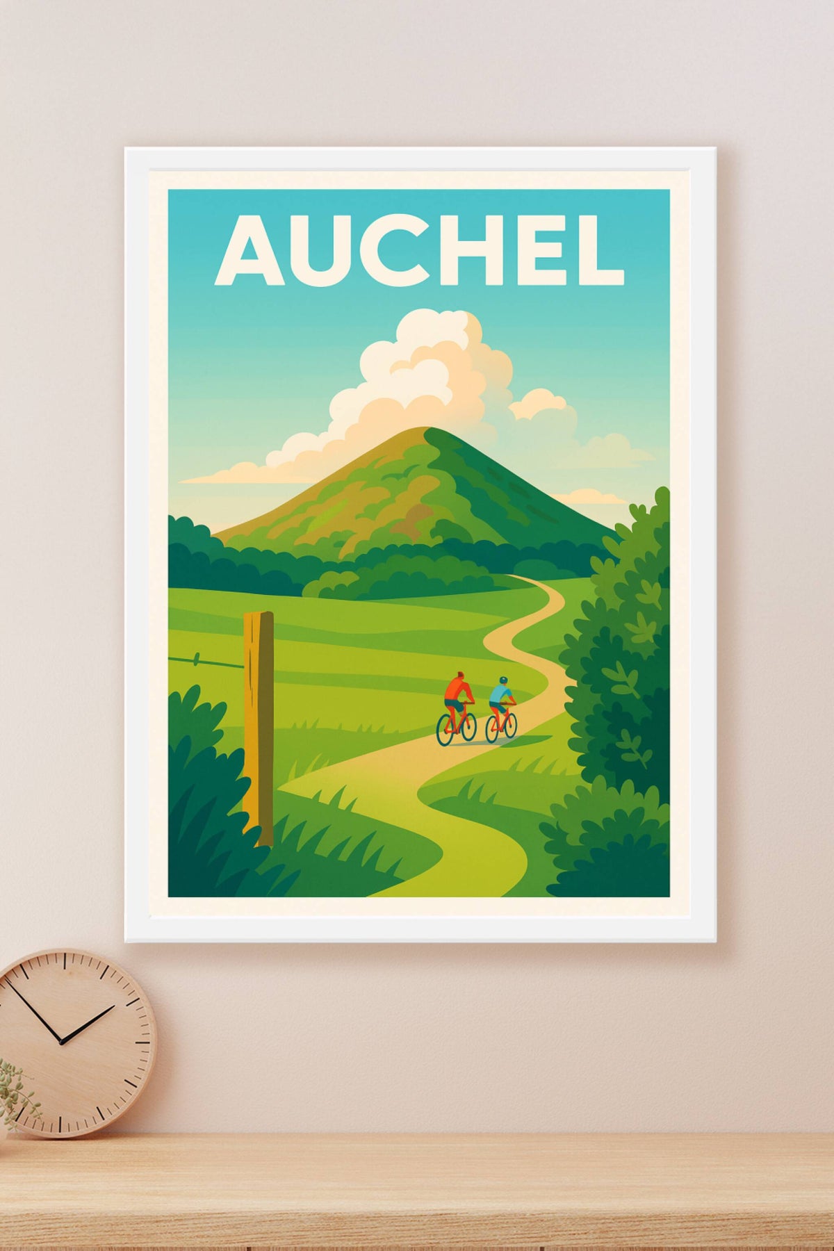 Affiche de Auchel - Échappée verte à vélo