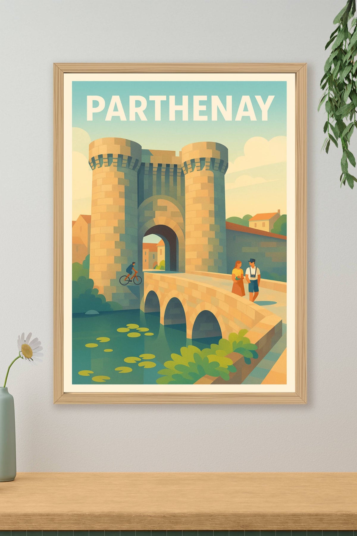 Affiche de Parthenay - Le charme médiéval au fil de l'eau