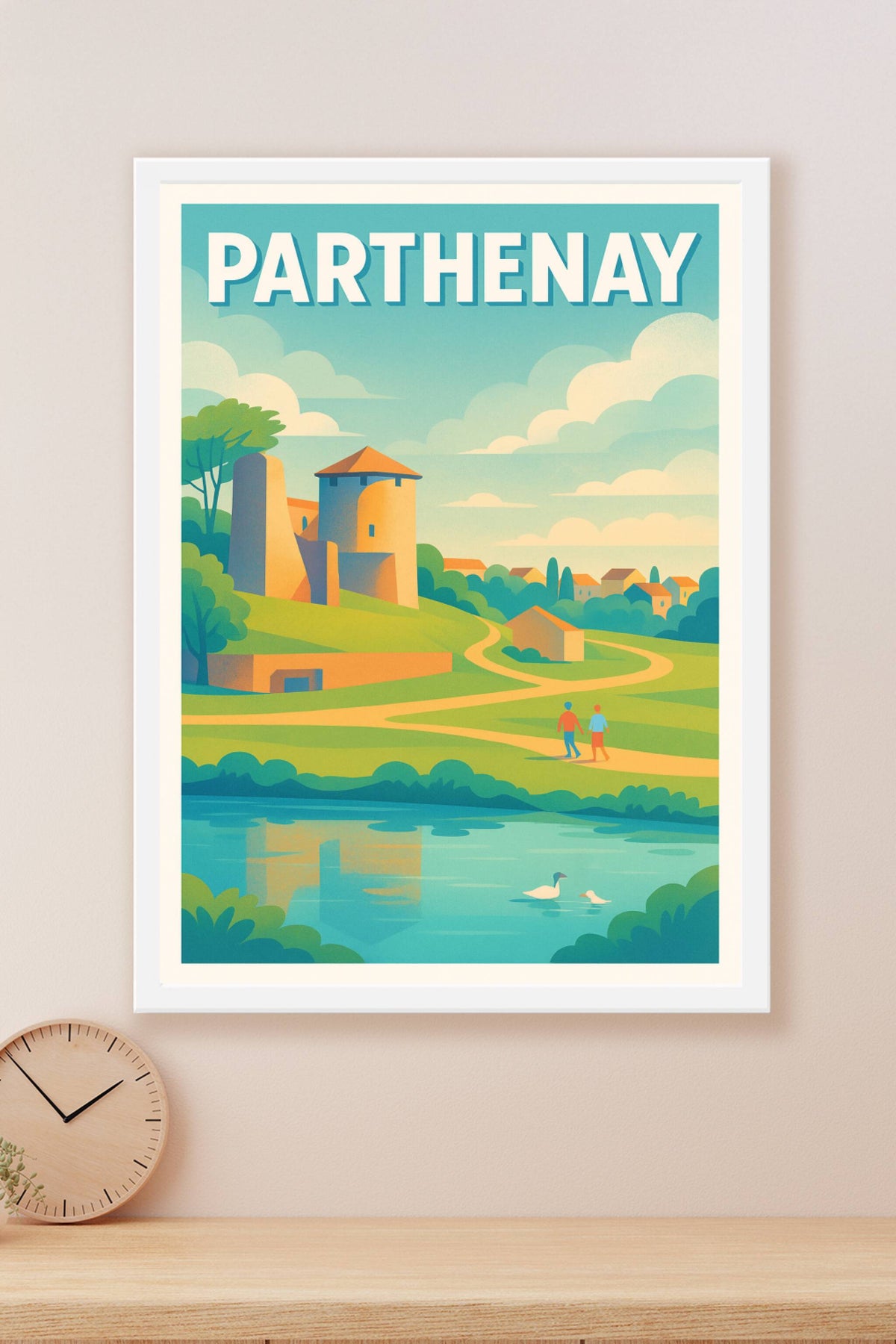 Affiche de Parthenay - Charme et sérénité au cœur de la campagne