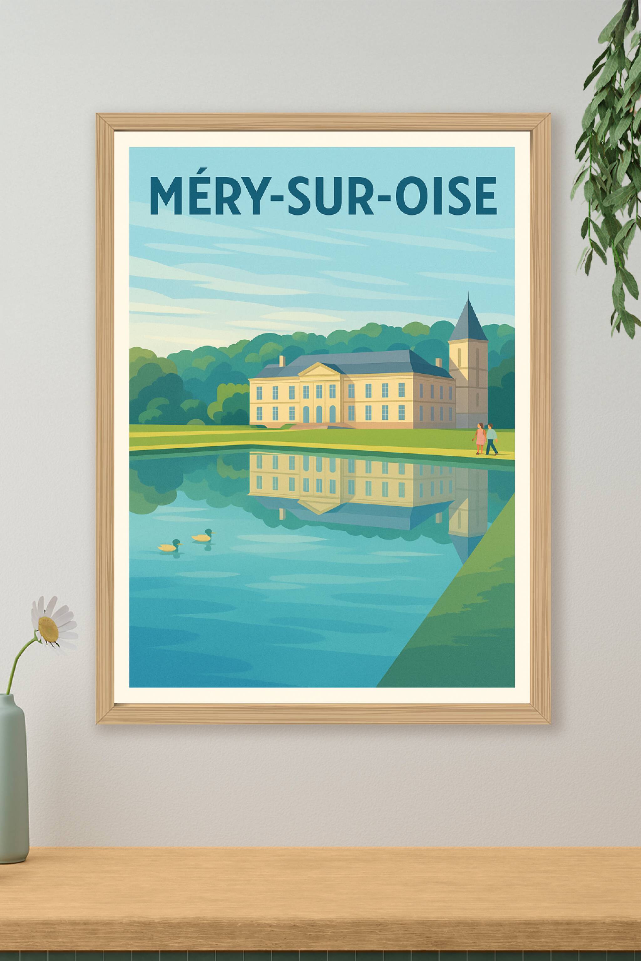 Affiche de Méry-sur-Oise - Charme et sérénité au fil de l'eau