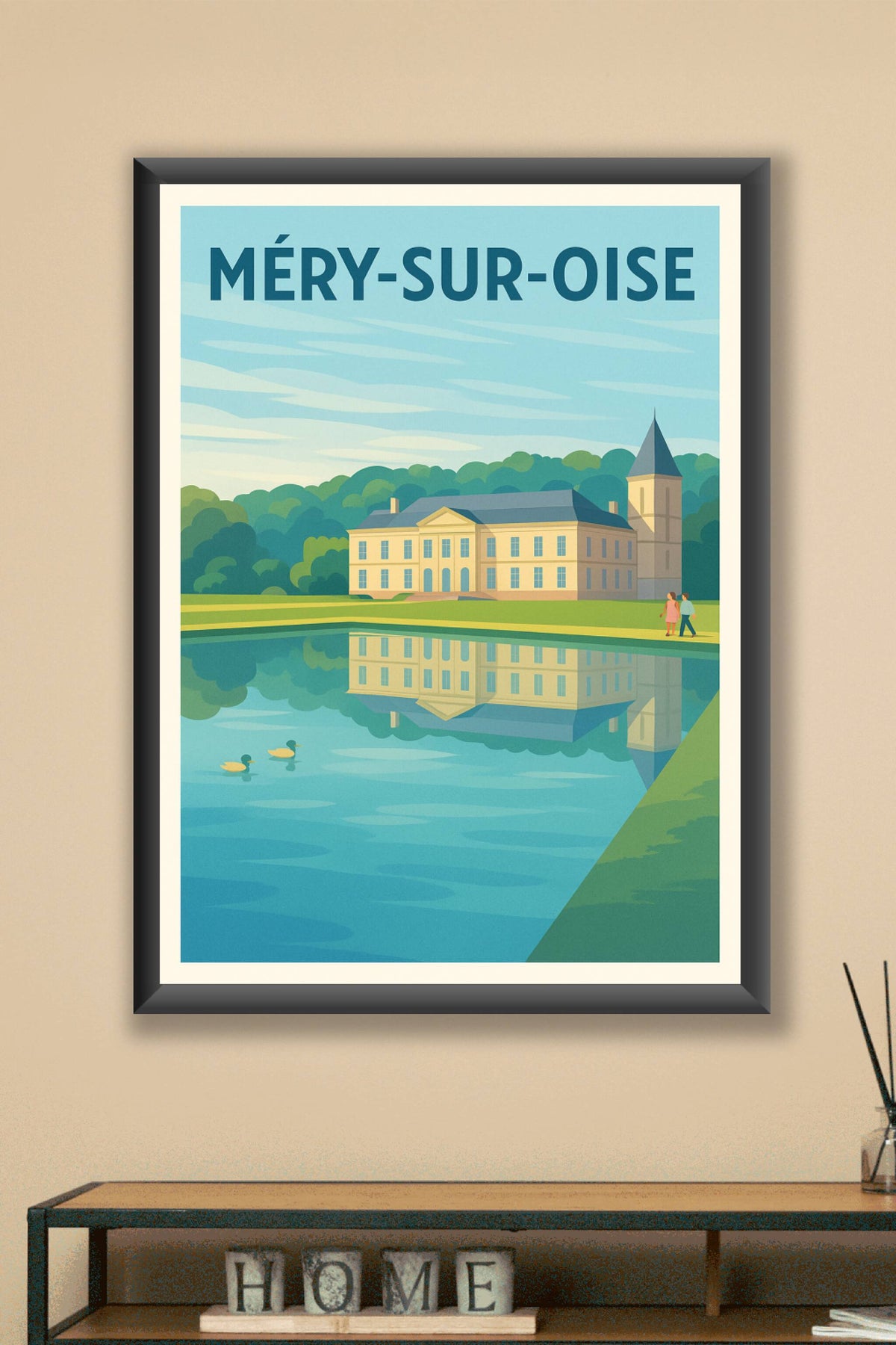 Affiche de Méry-sur-Oise - Charme et sérénité au fil de l'eau