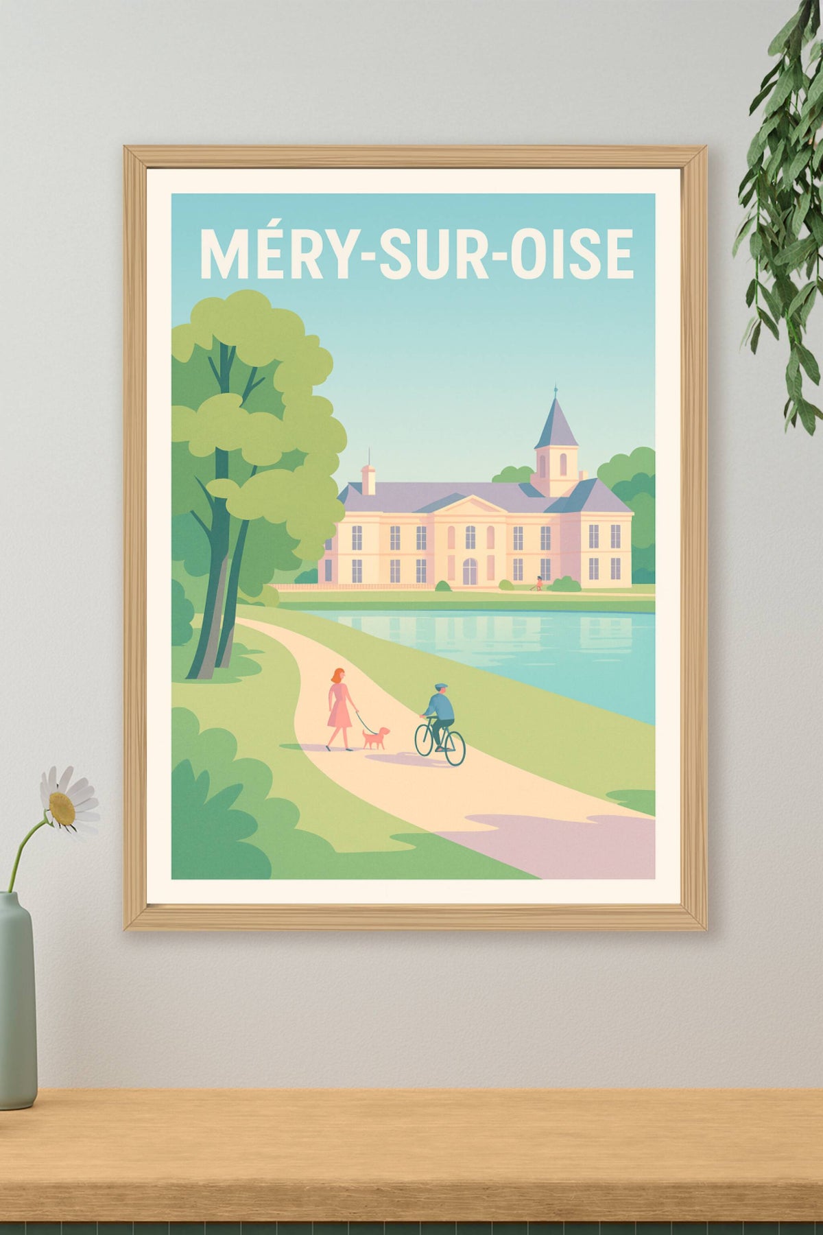 Affiche de Méry-sur-Oise - Promenade bucolique au bord de l'eau