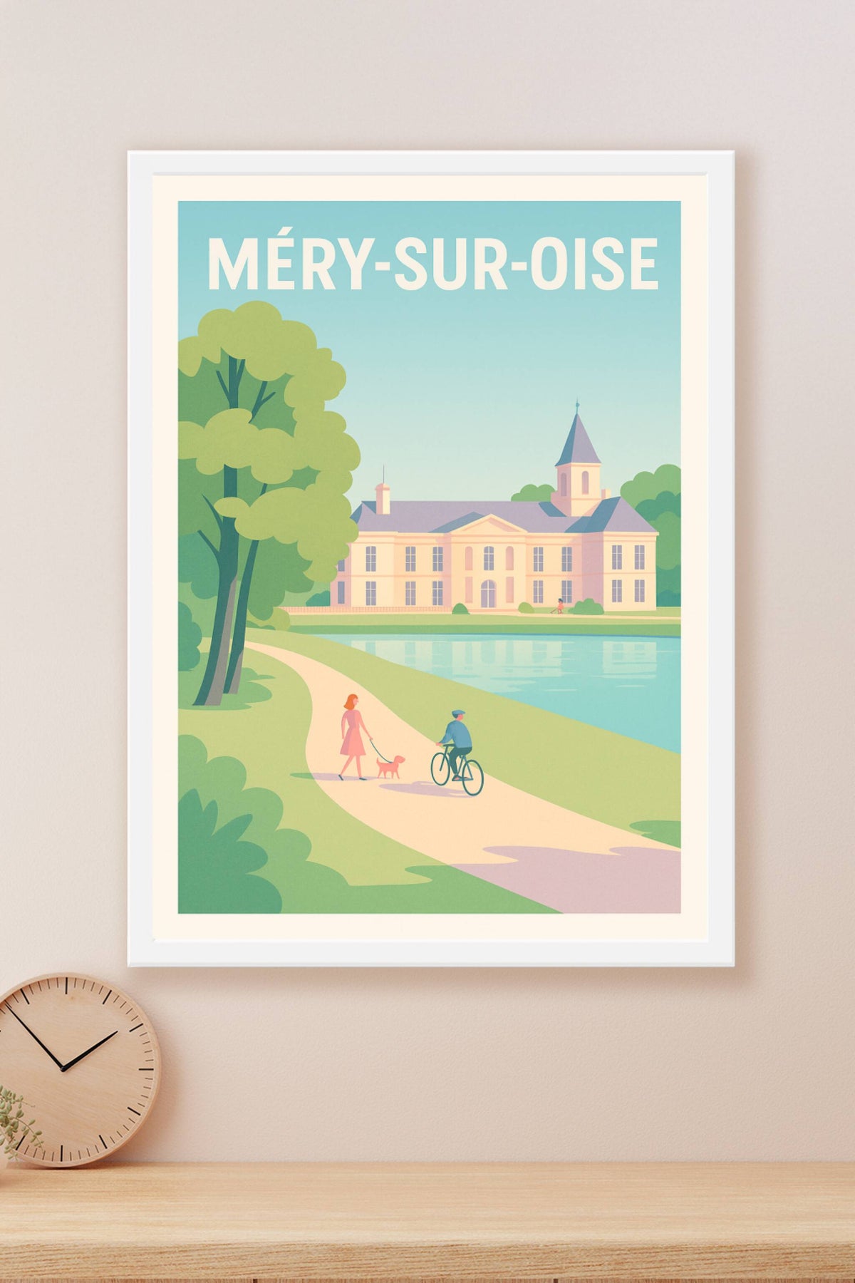 Affiche de Méry-sur-Oise - Promenade bucolique au bord de l'eau