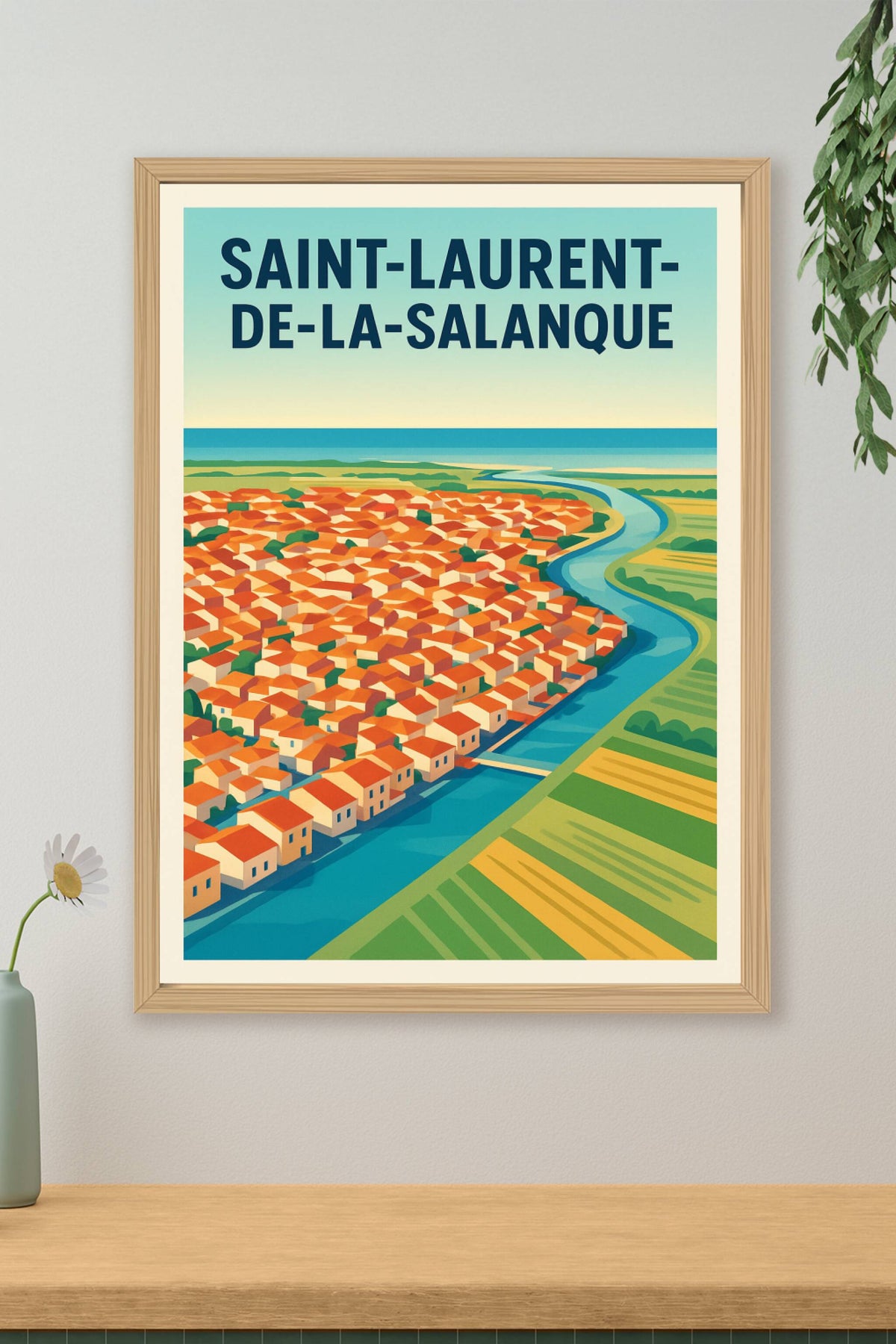 Affiche de Saint-Laurent-de-la-Salanque - L'élégance d'un paysage méditerranéen