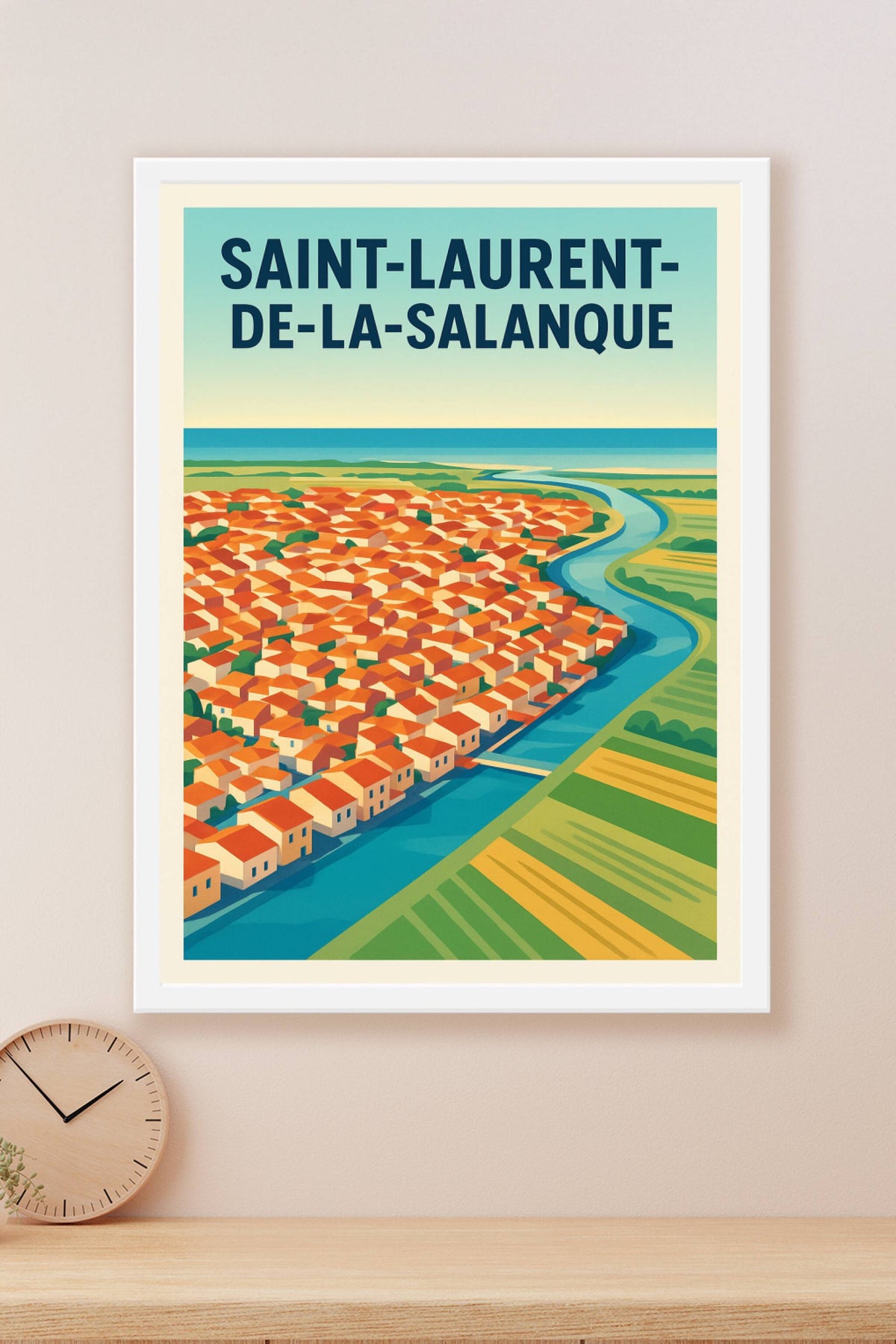 Affiche de Saint-Laurent-de-la-Salanque - L'élégance d'un paysage méditerranéen