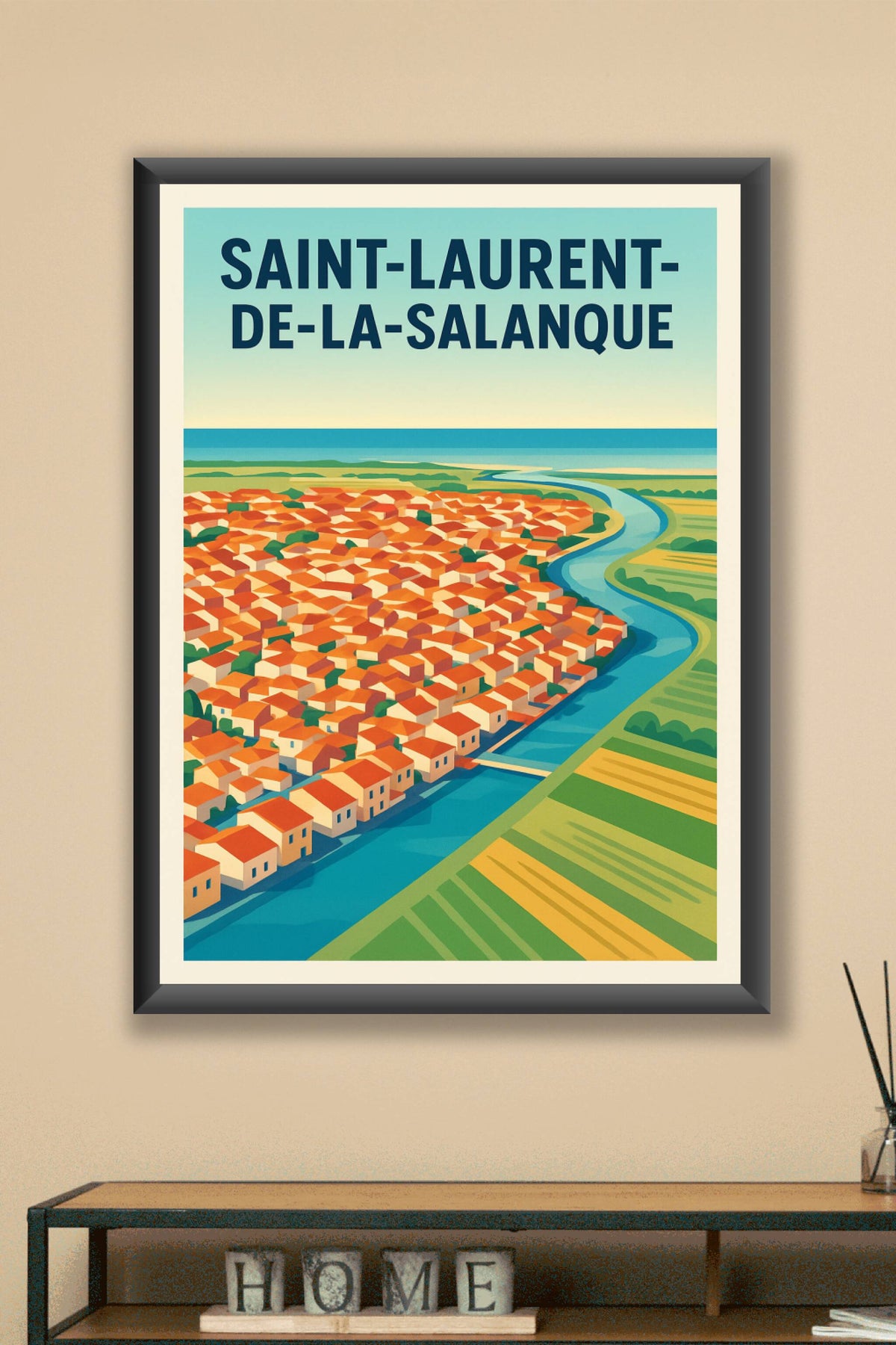 Affiche de Saint-Laurent-de-la-Salanque - L'élégance d'un paysage méditerranéen