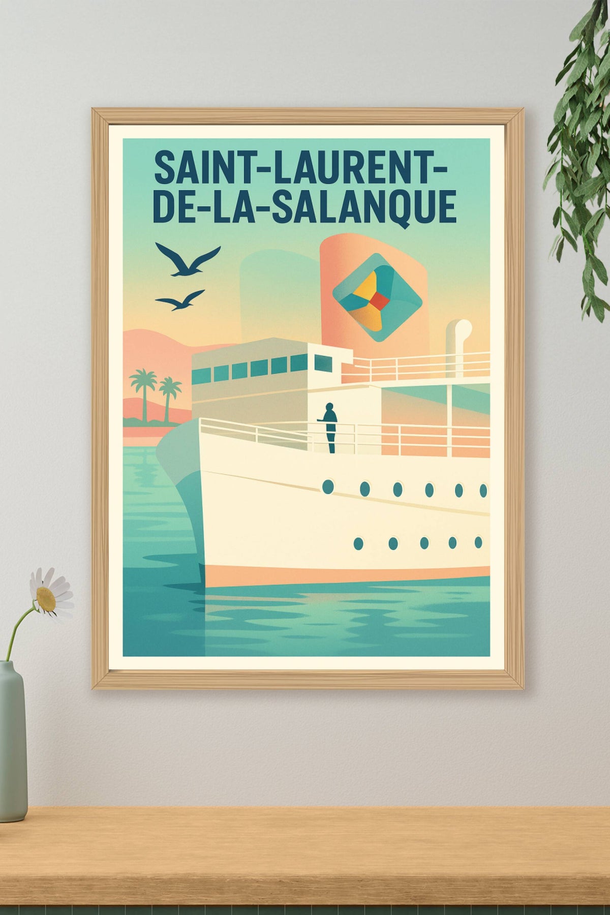 Affiche de Saint-Laurent-de-la-Salanque - L'Élégance Maritime en Affiche