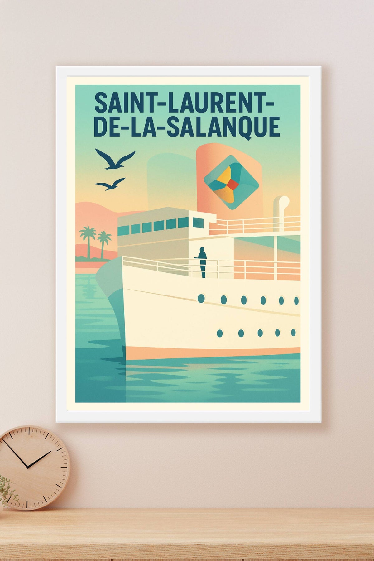 Affiche de Saint-Laurent-de-la-Salanque - L'Élégance Maritime en Affiche