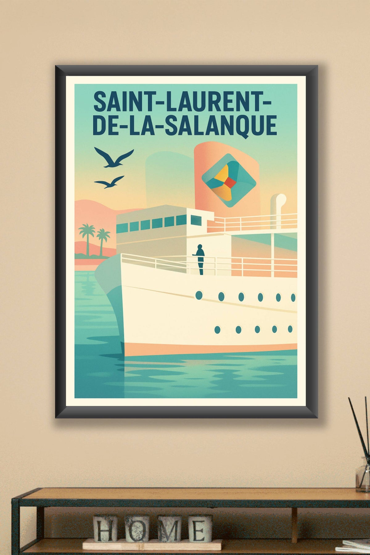 Affiche de Saint-Laurent-de-la-Salanque - L'Élégance Maritime en Affiche