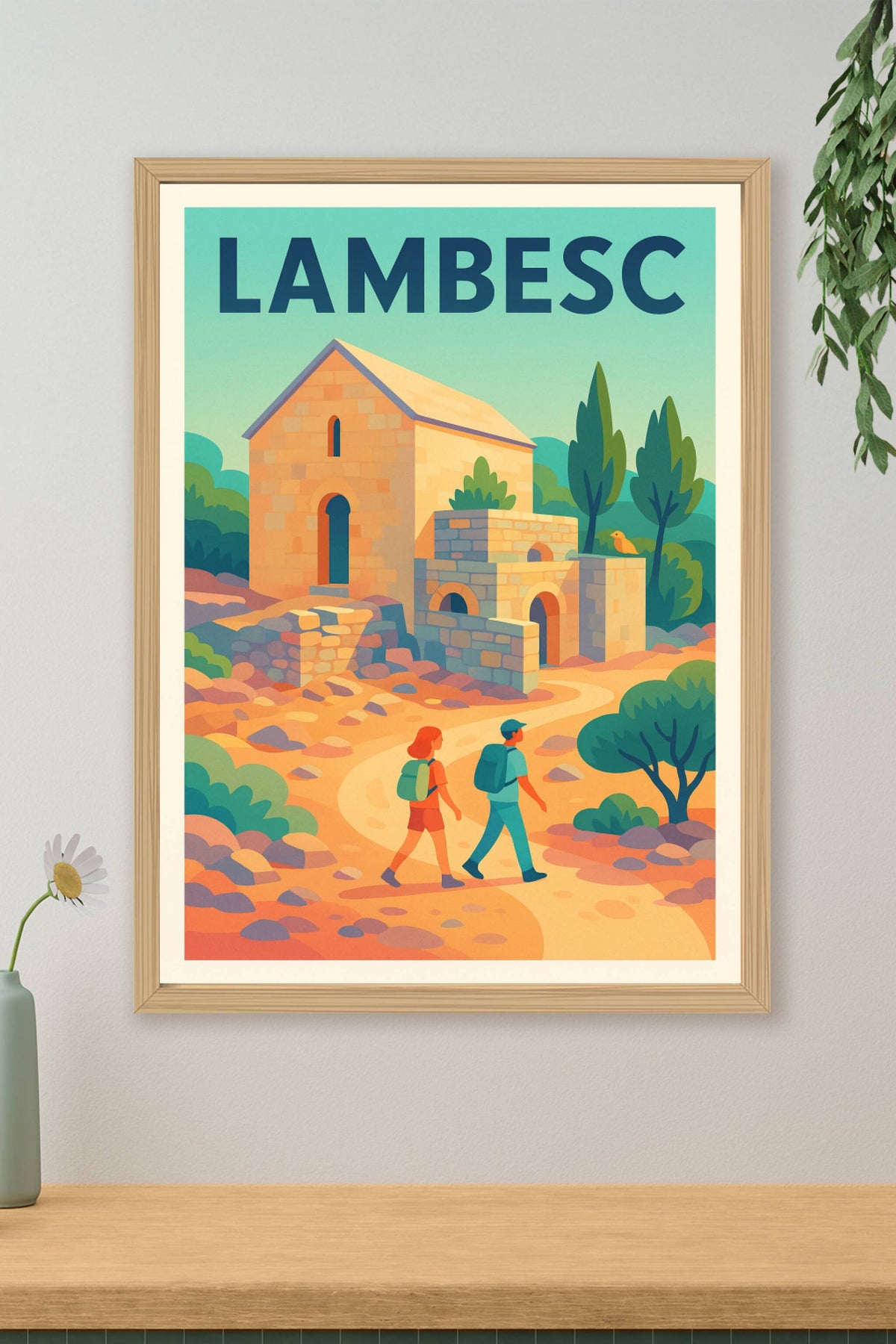 Affiche de Lambesc - Promenade en Provence authentique