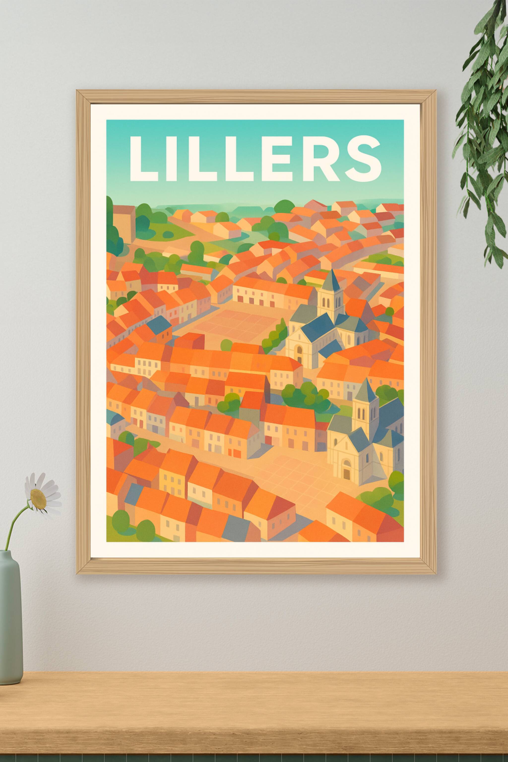 Affiche de Lillers - Charme pictural du patrimoine