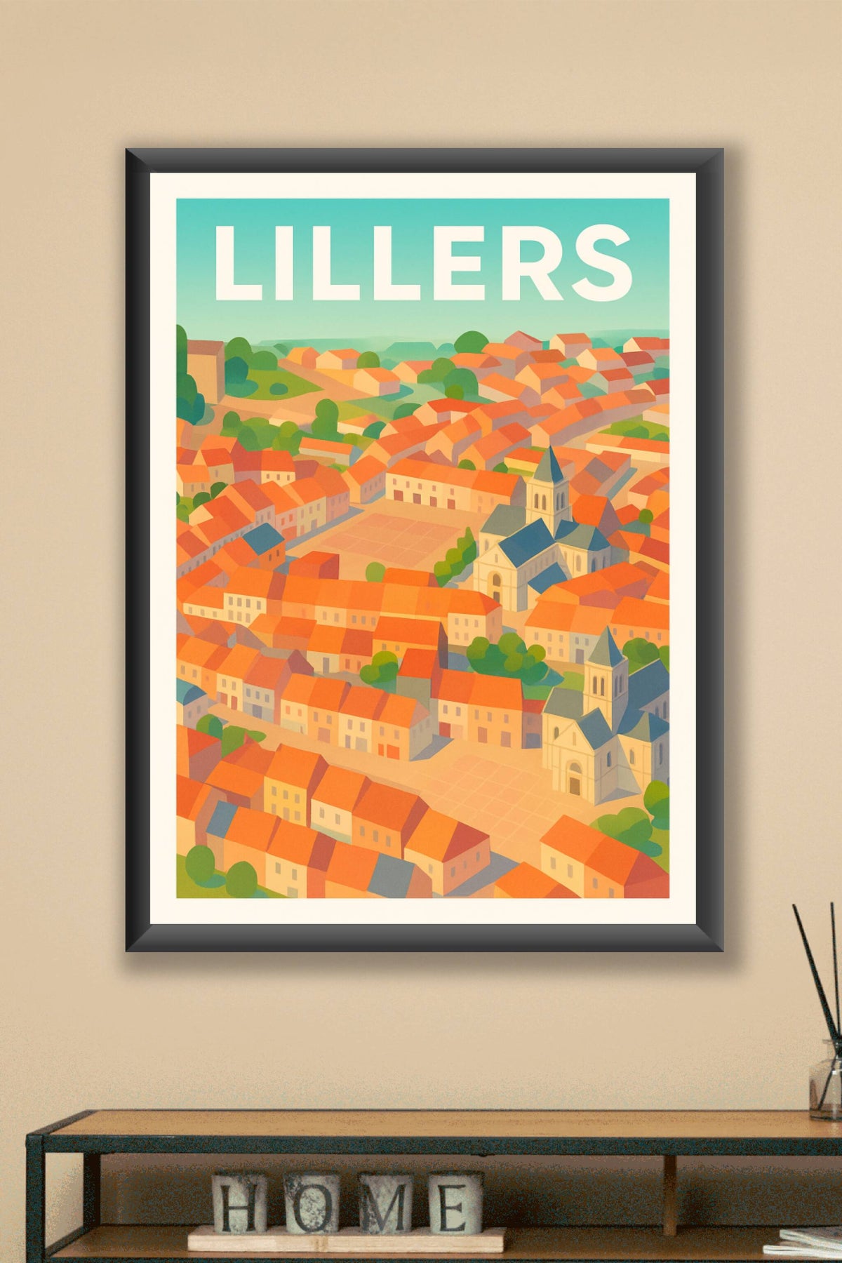 Affiche de Lillers - Charme pictural du patrimoine