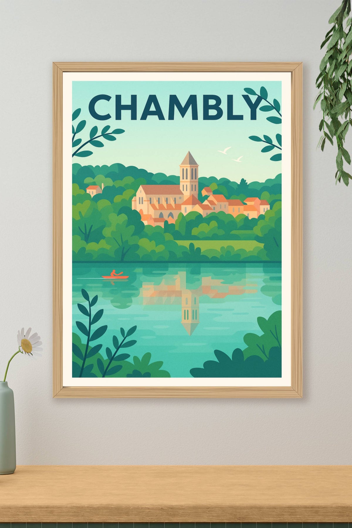 Affiche de Chambly - L'élégance paisible au bord de l'eau