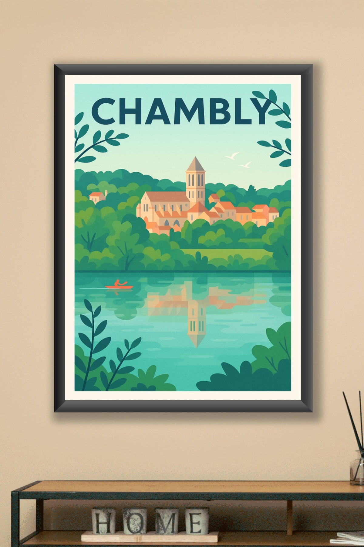 Affiche de Chambly - L'élégance paisible au bord de l'eau