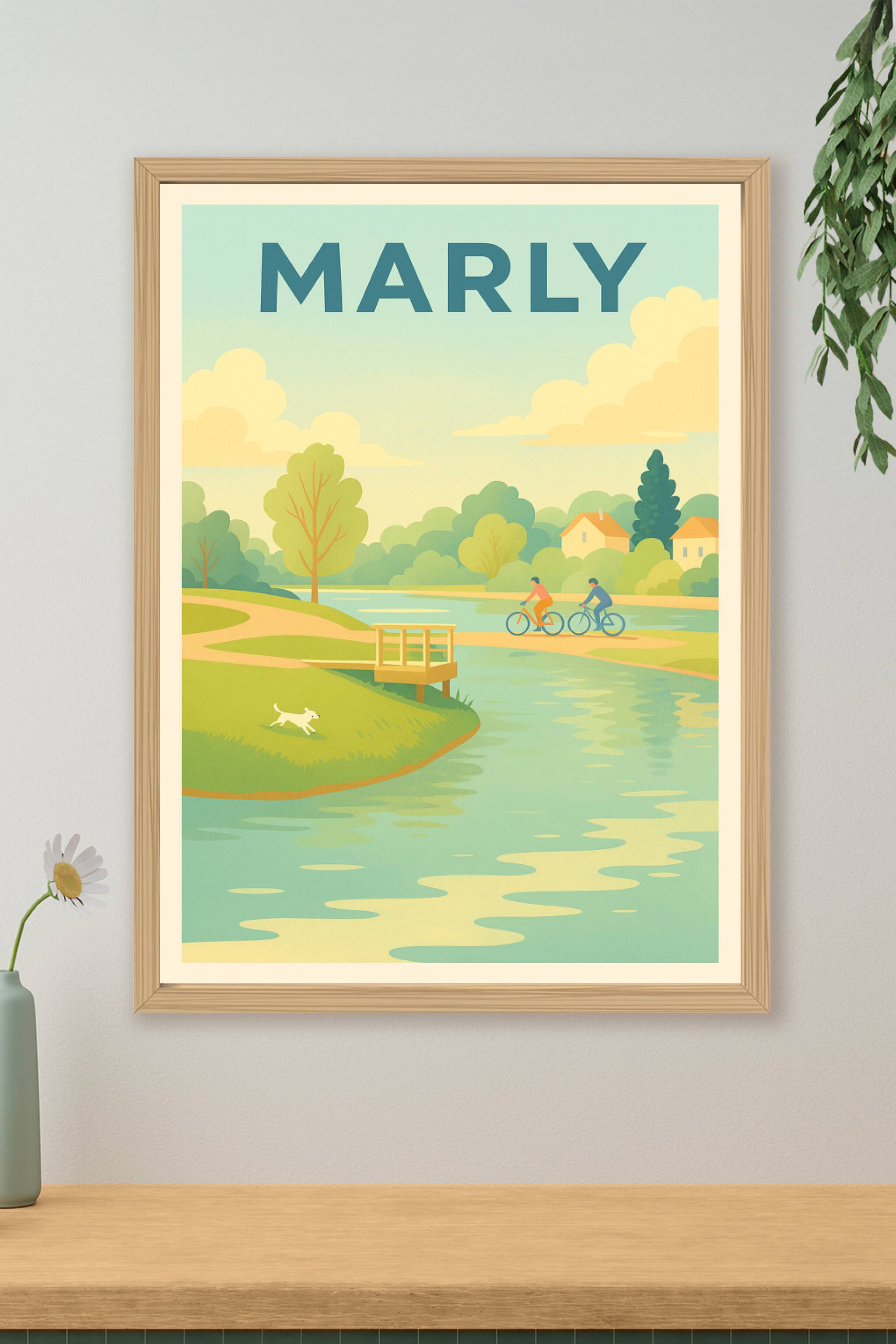 Affiche de Marly - Évasion nature et douceur de vivre