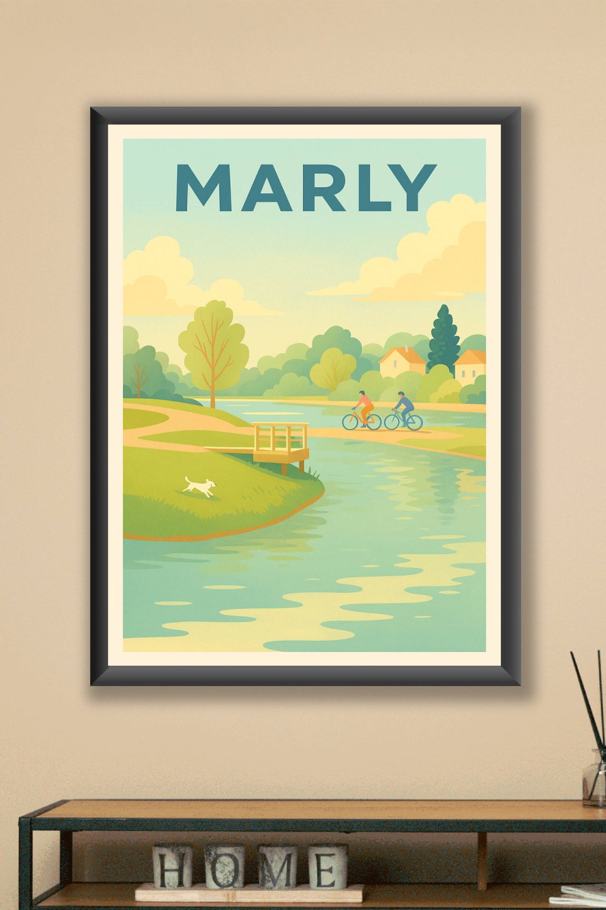 Affiche de Marly - Évasion nature et douceur de vivre