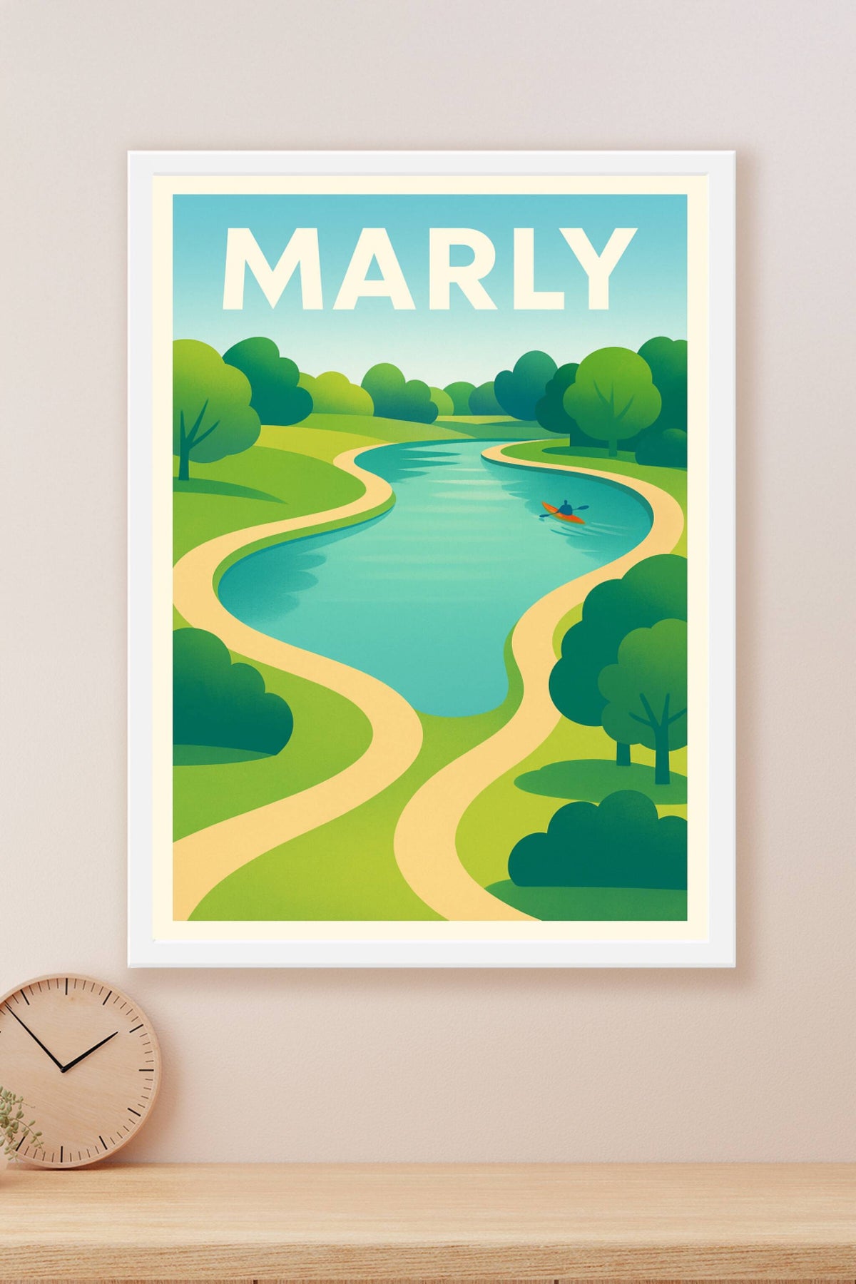 Affiche de Marly - Évasion paisible au fil de l'eau