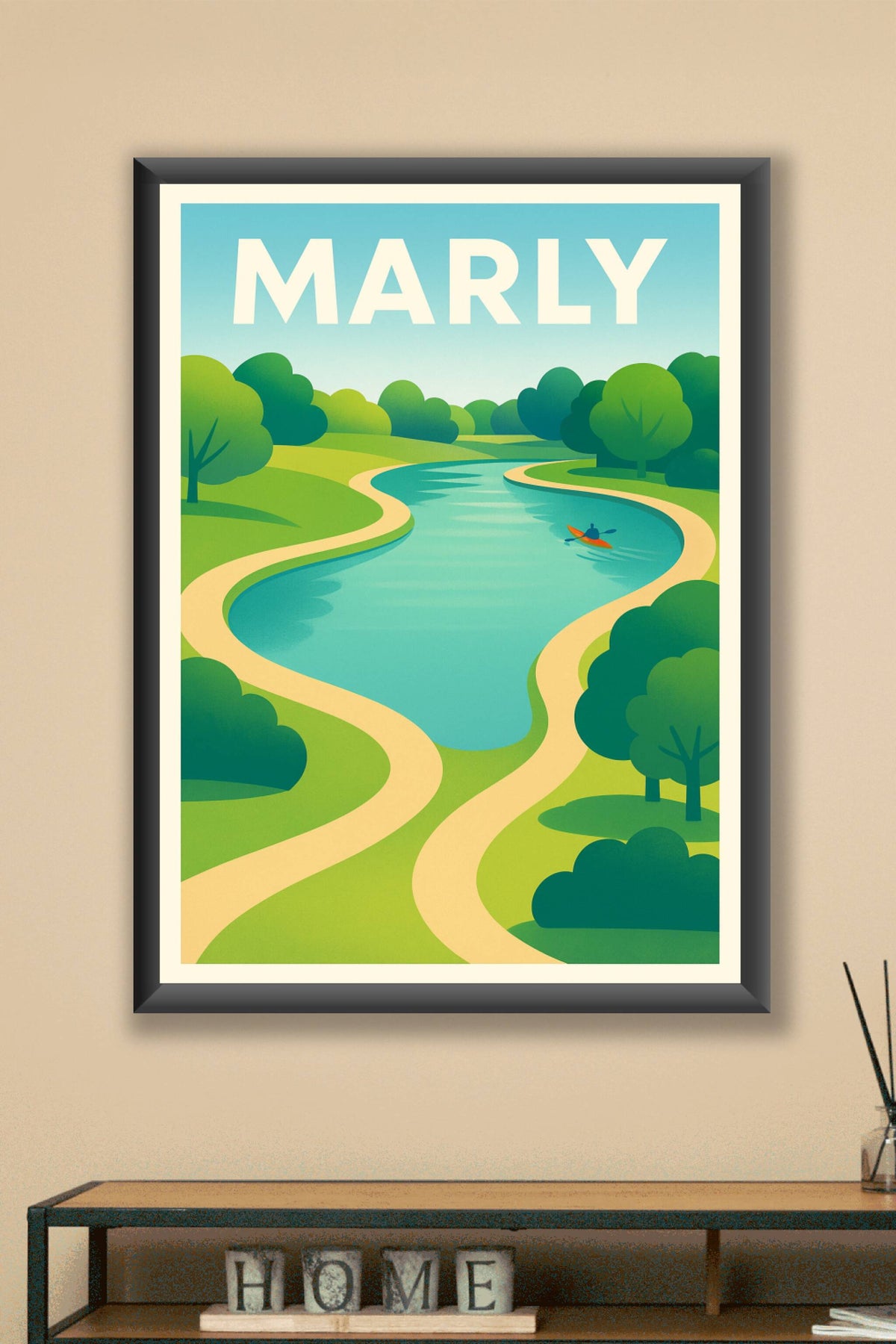 Affiche de Marly - Évasion paisible au fil de l'eau