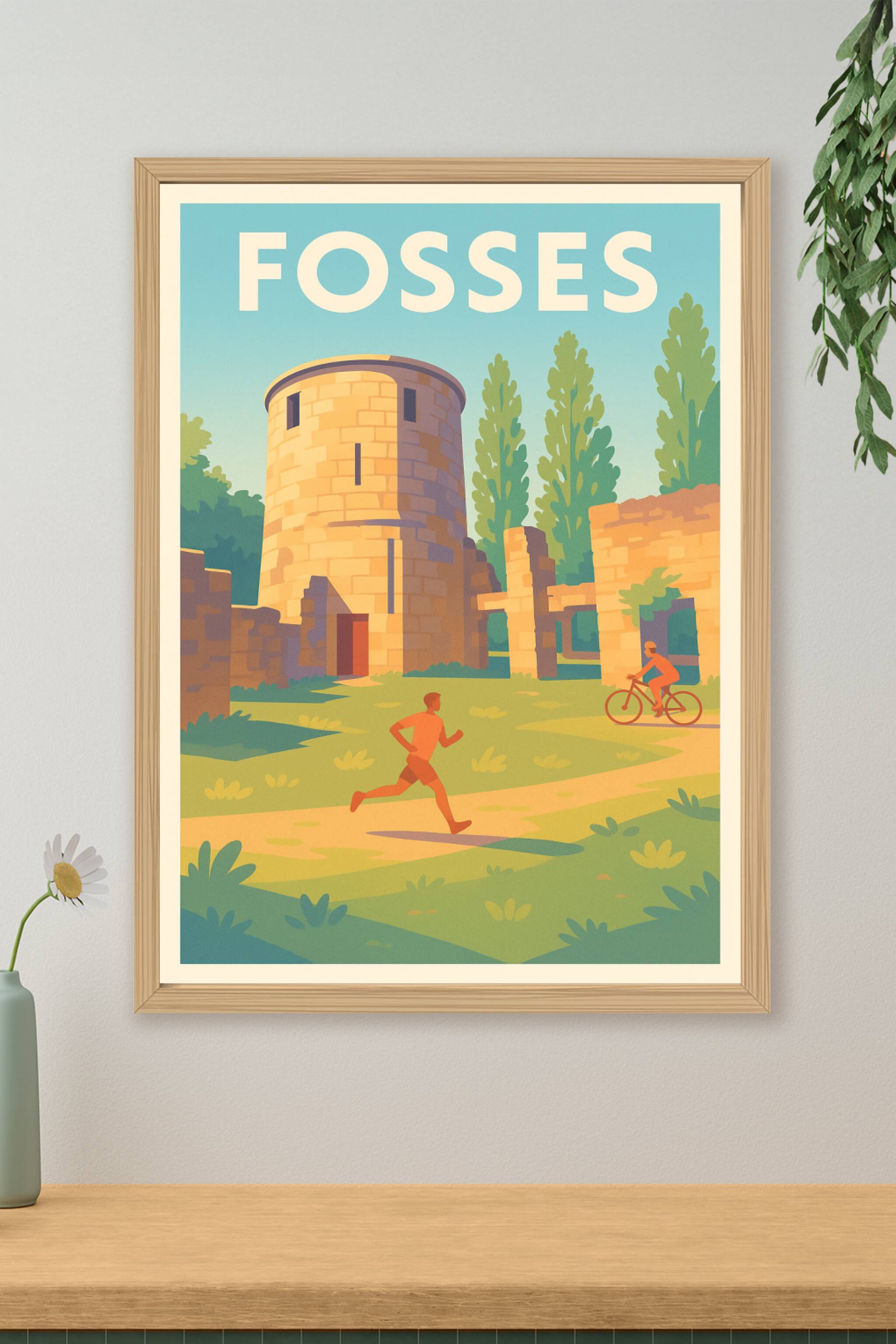 Affiche de Fosses - Entre nature et patrimoine historique
