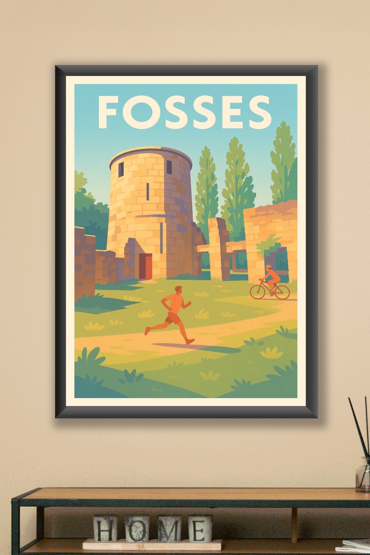 Affiche de Fosses - Entre nature et patrimoine historique