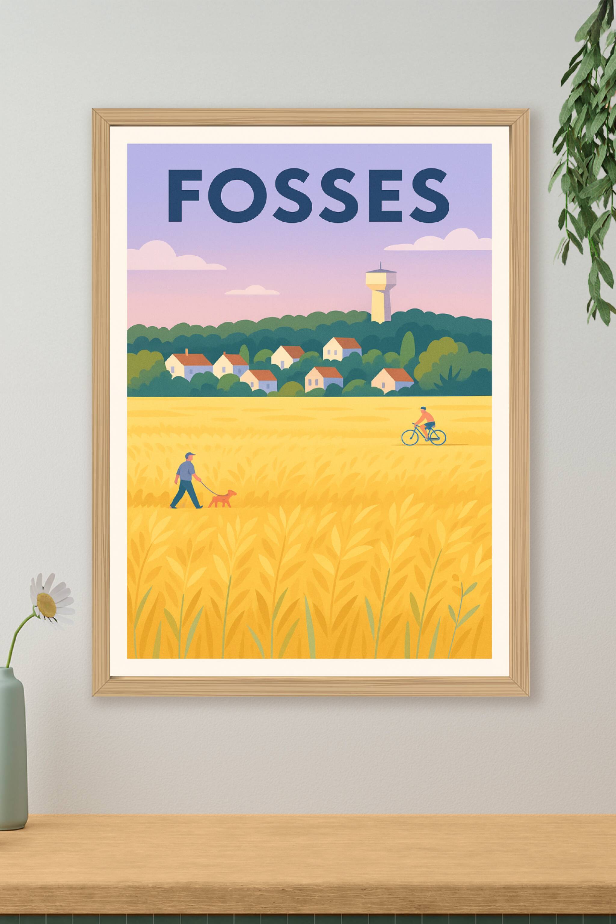 Affiche de Fosses - Douceur champêtre et sérénité