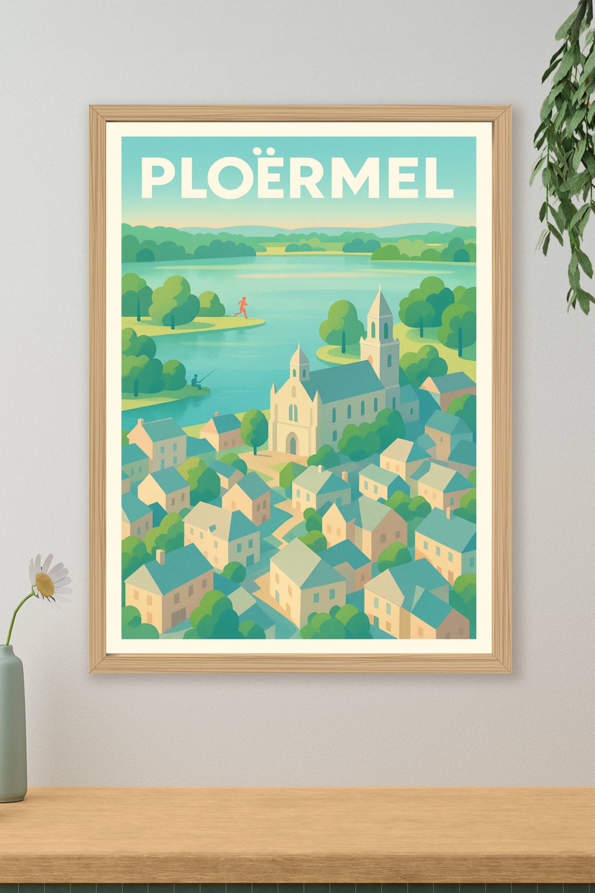 Affiche de Ploërmel - Harmonie bucolique au cœur de la Bretagne