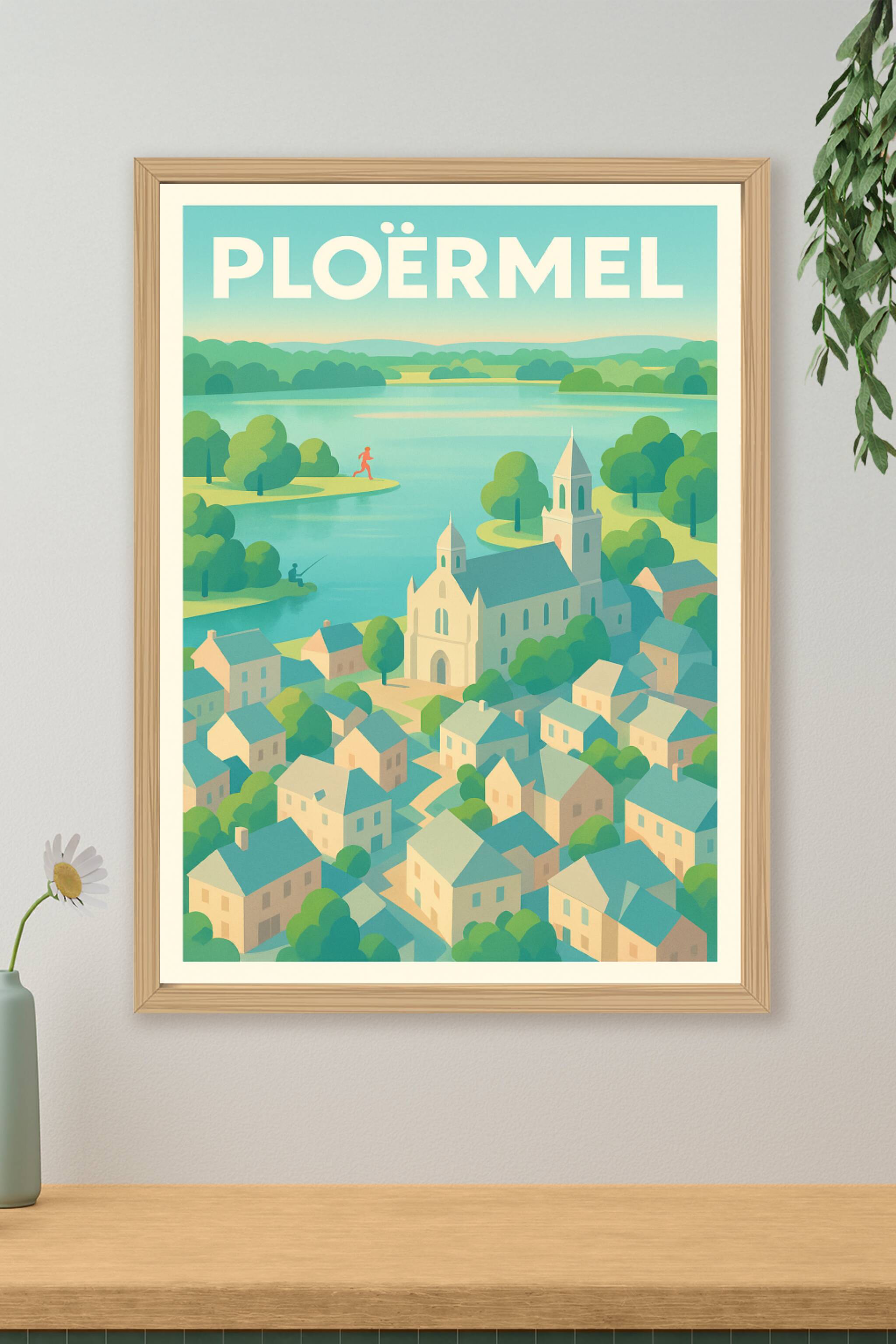 Affiche de Ploërmel - Harmonie bucolique au cœur de la Bretagne
