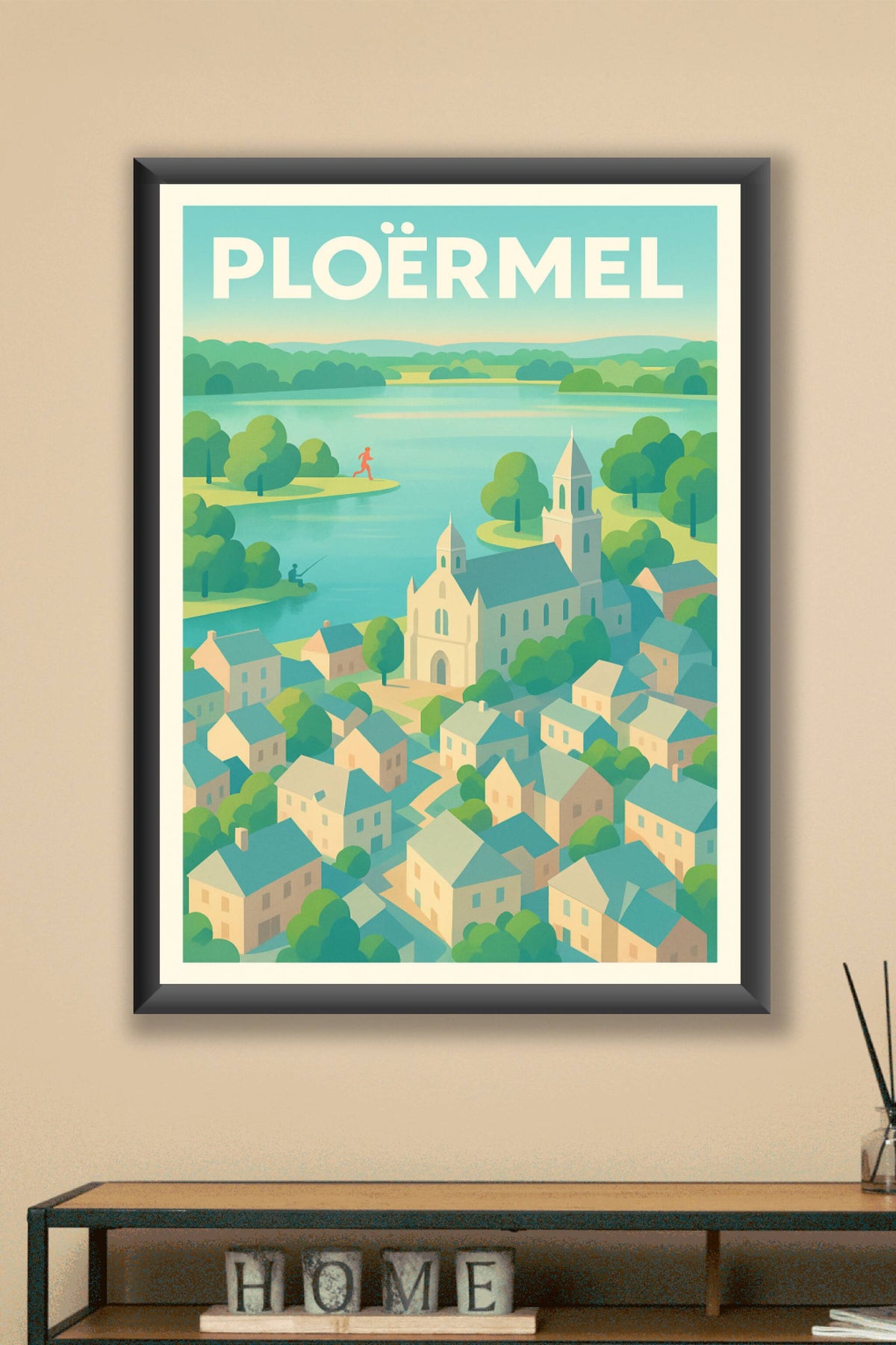 Affiche de Ploërmel - Harmonie bucolique au cœur de la Bretagne