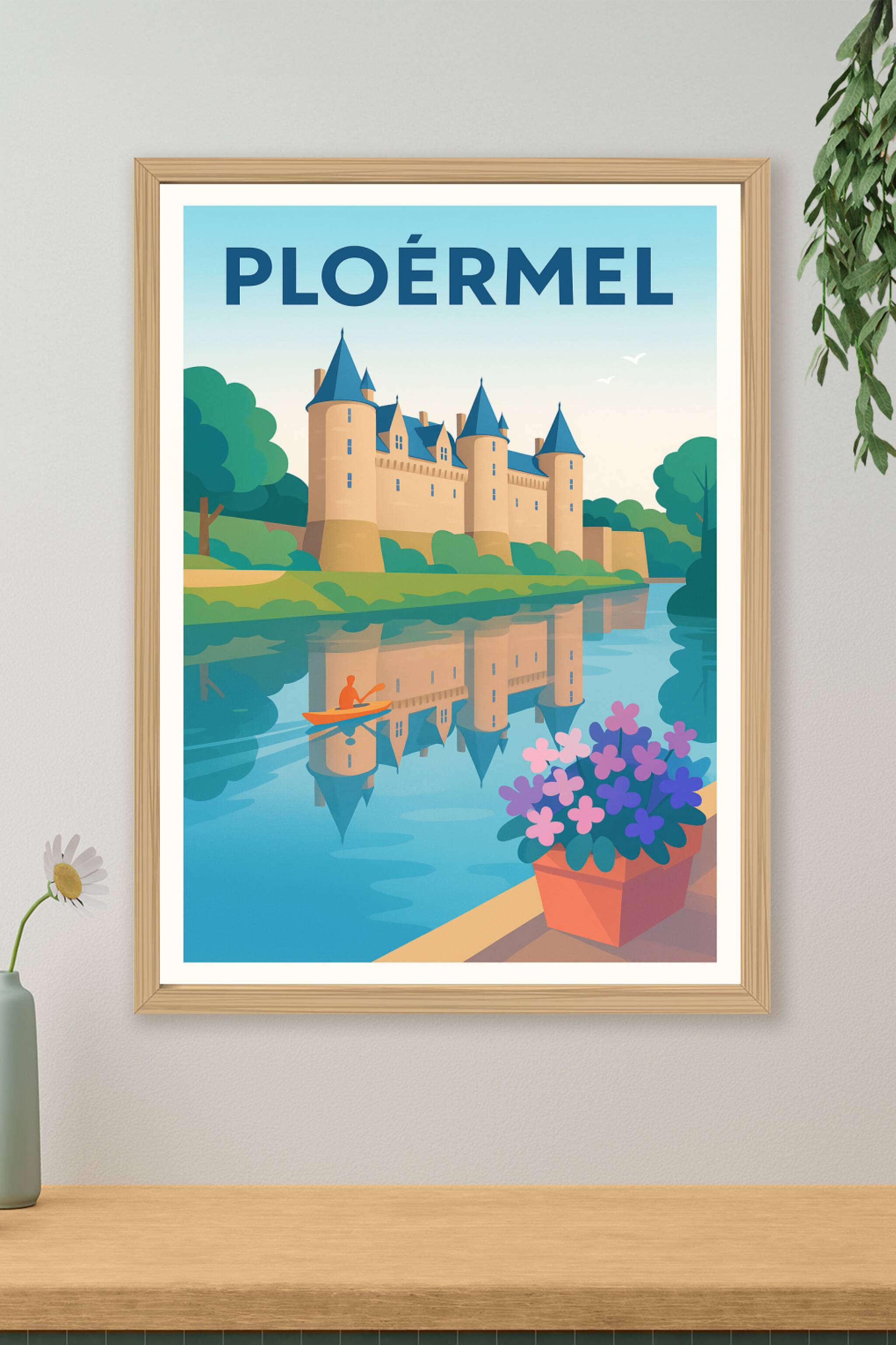 Affiche de Ploërmel - Charme et sérénité bretonne