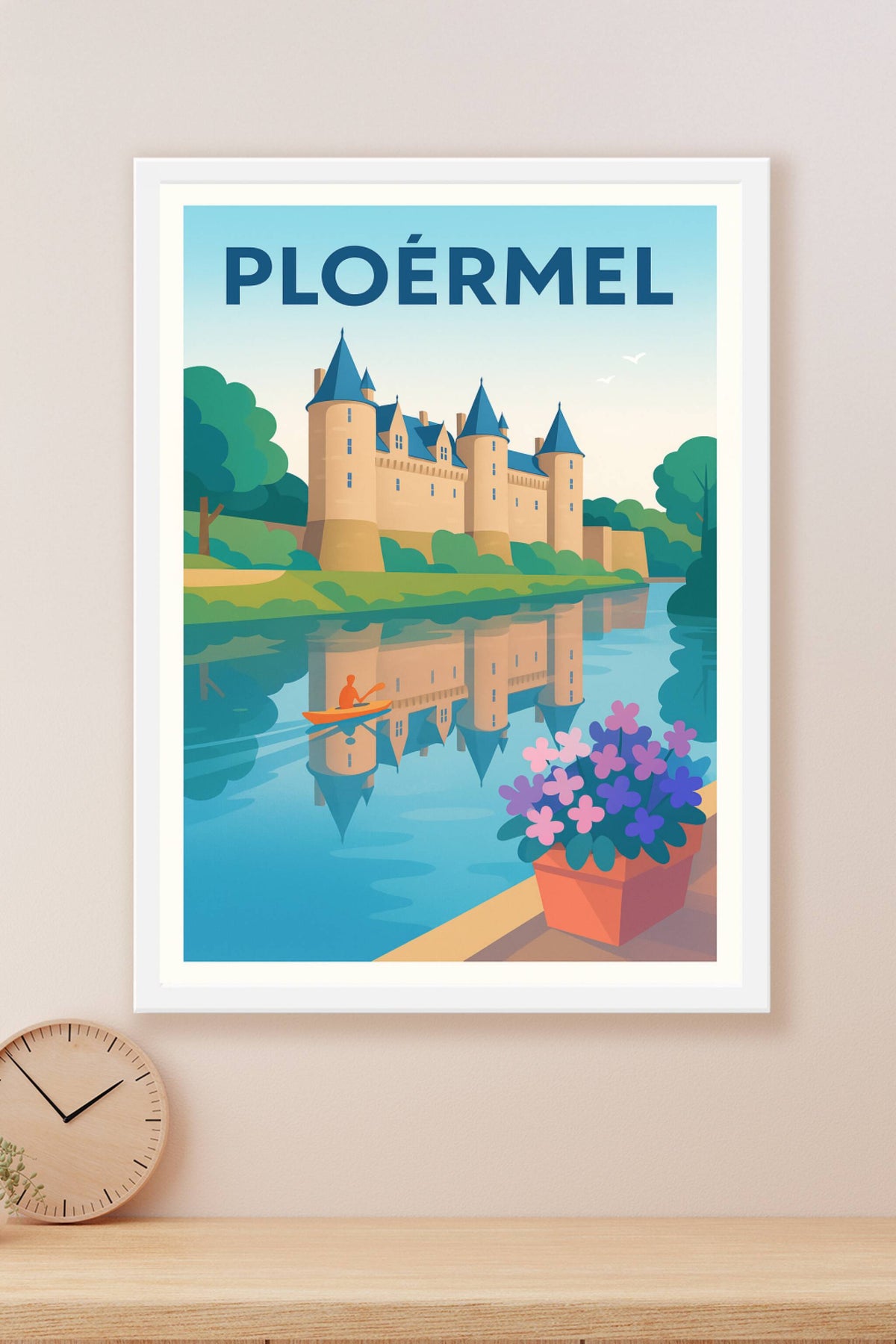 Affiche de Ploërmel - Charme et sérénité bretonne