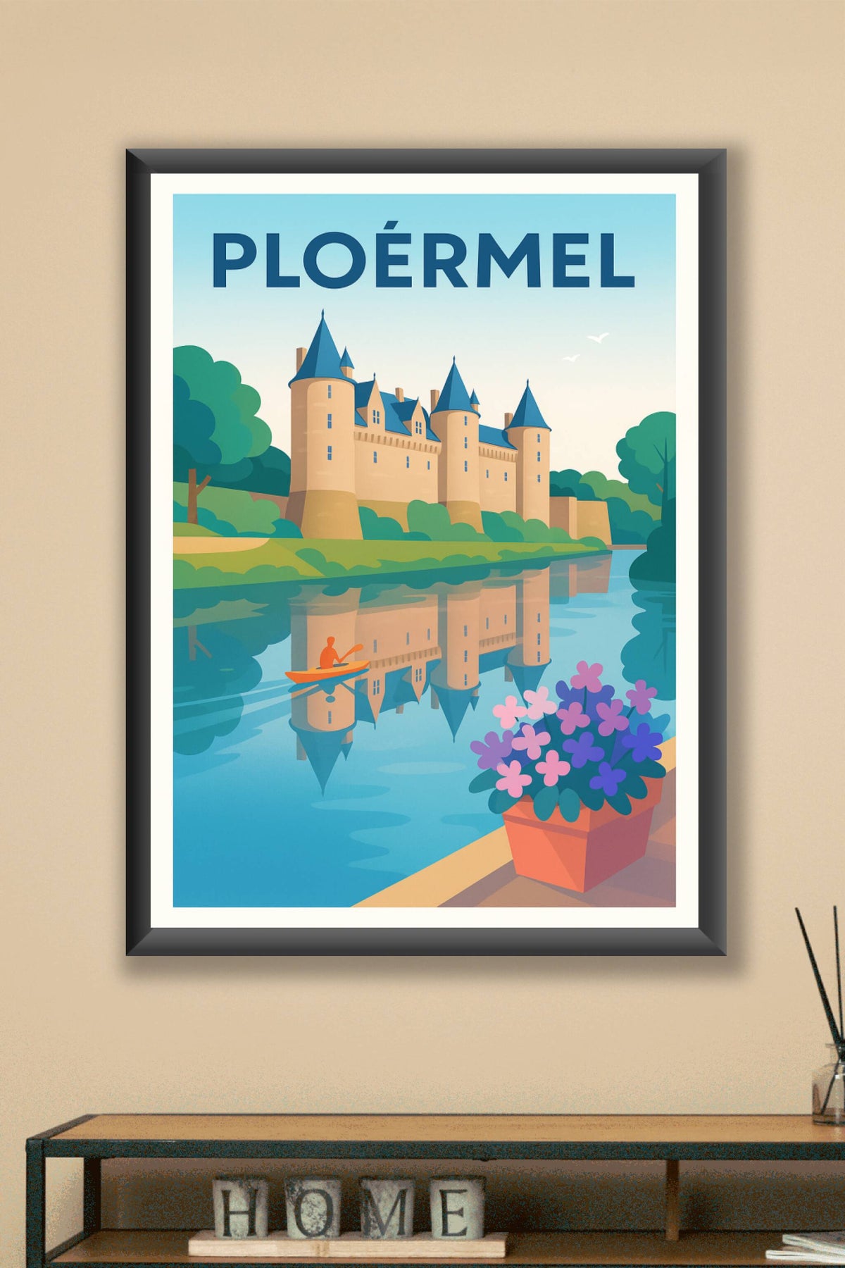 Affiche de Ploërmel - Charme et sérénité bretonne