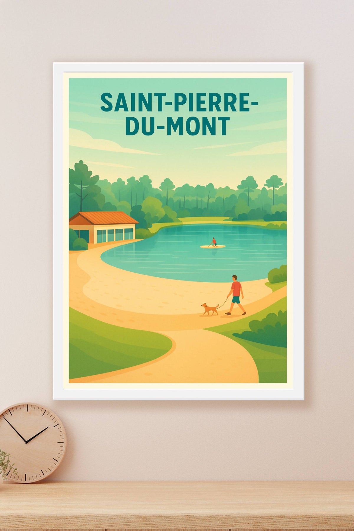 Affiche de Saint-Pierre-du-Mont - Évasion nature et détente au bord de l'eau