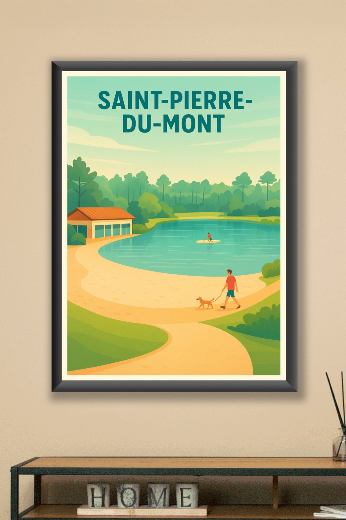 Affiche de Saint-Pierre-du-Mont - Évasion nature et détente au bord de l'eau