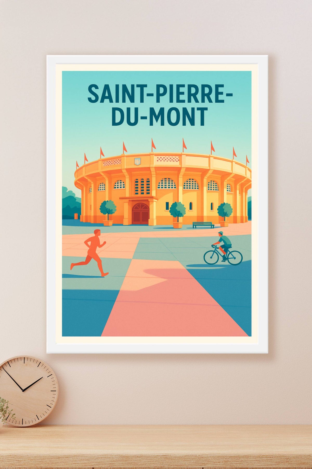 Affiche de Saint-Pierre-du-Mont - L'élégance sportive au cœur de la ville