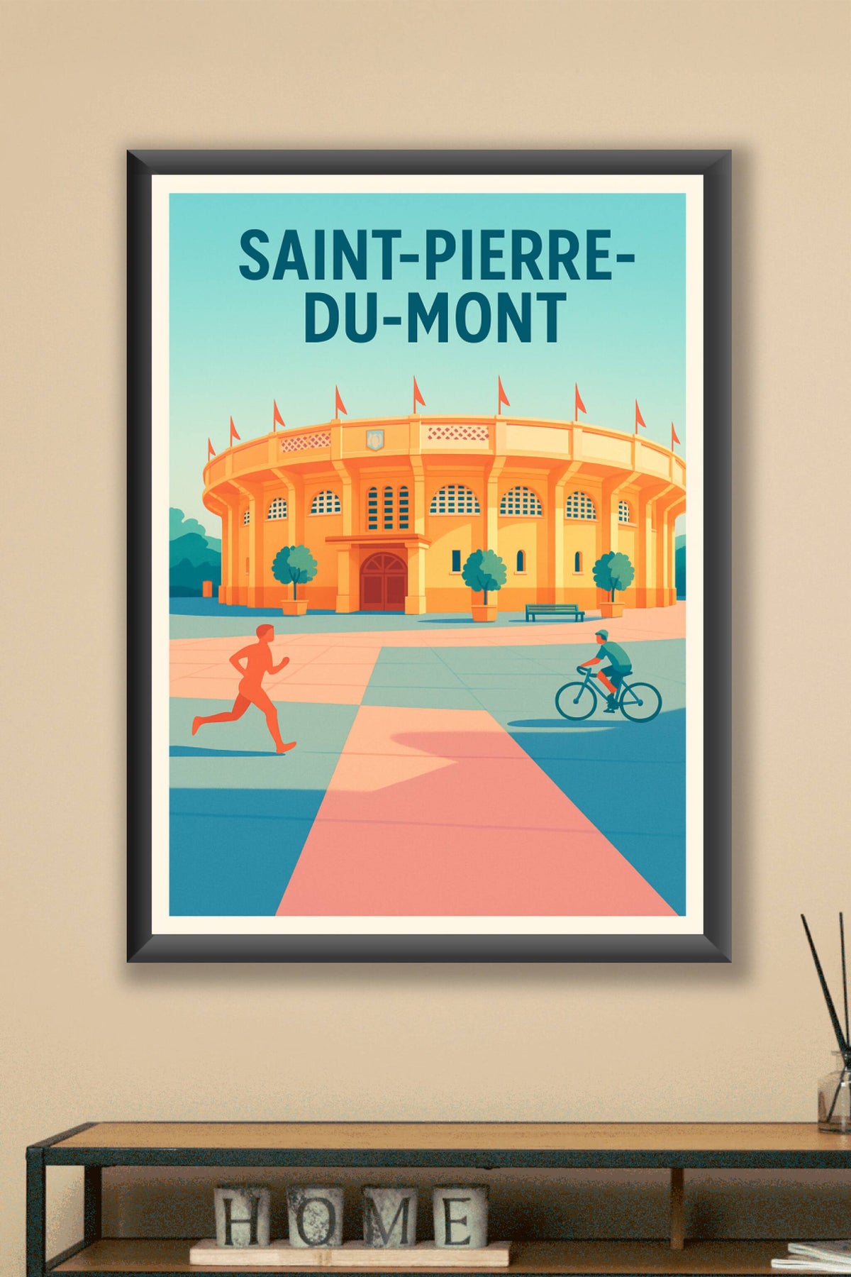 Affiche de Saint-Pierre-du-Mont - L'élégance sportive au cœur de la ville