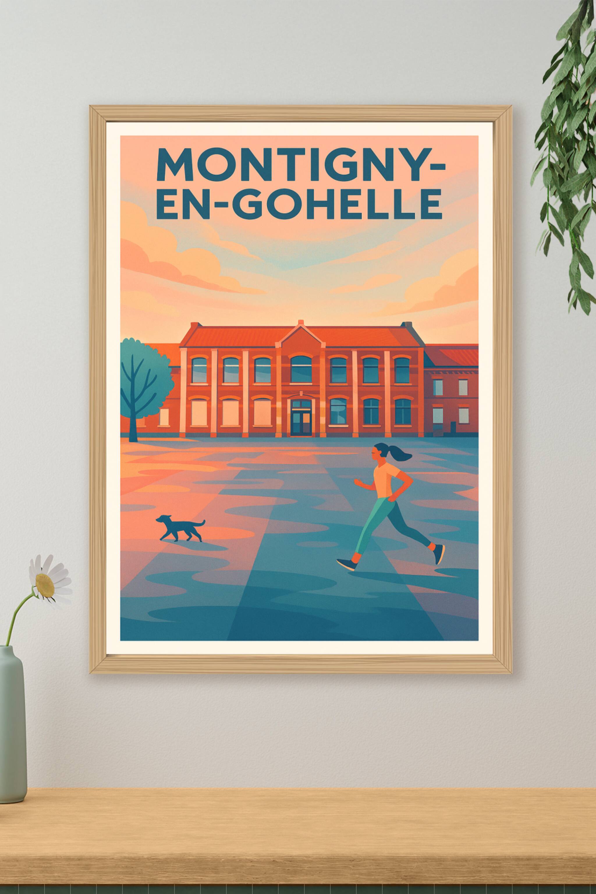 Affiche de Montigny-en-Gohelle - L'énergie du quotidien en lumière dorée