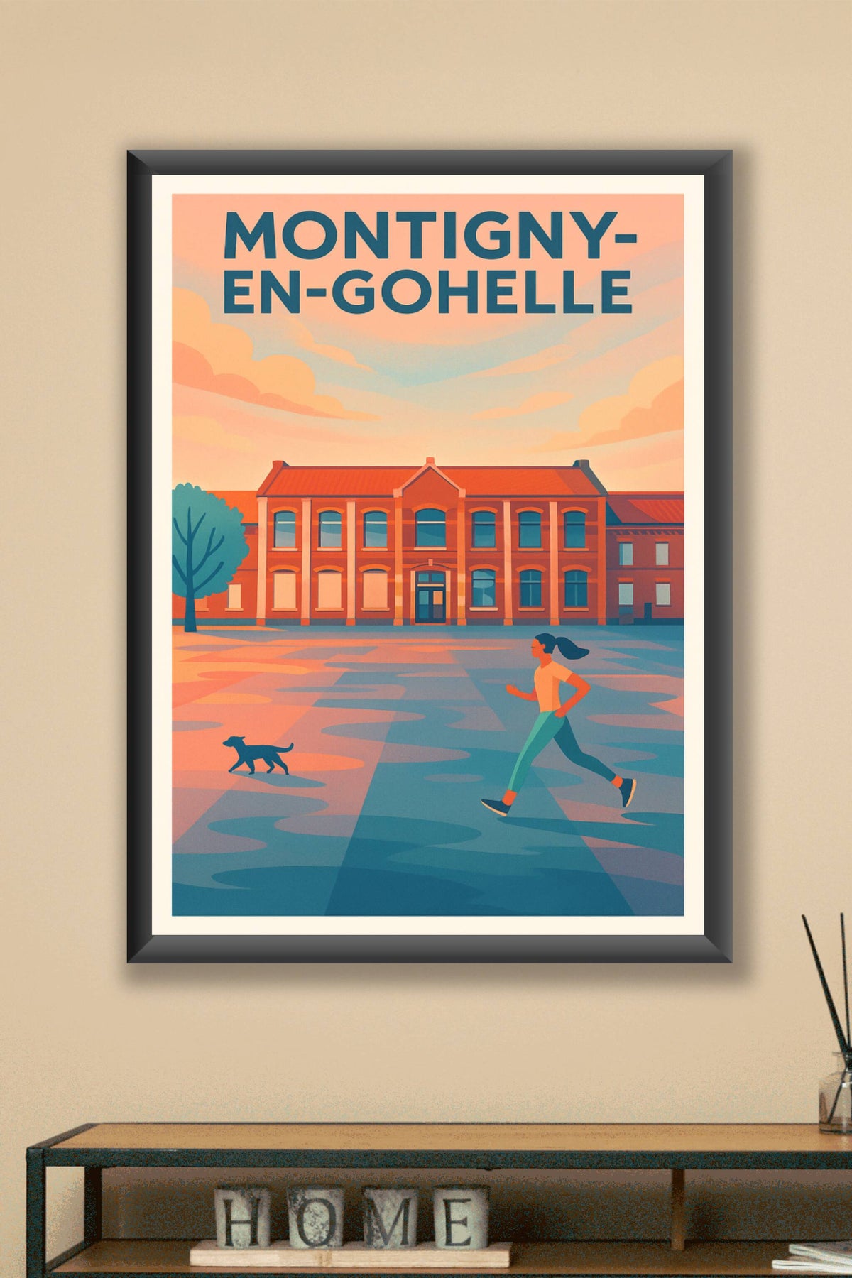 Affiche de Montigny-en-Gohelle - L'énergie du quotidien en lumière dorée