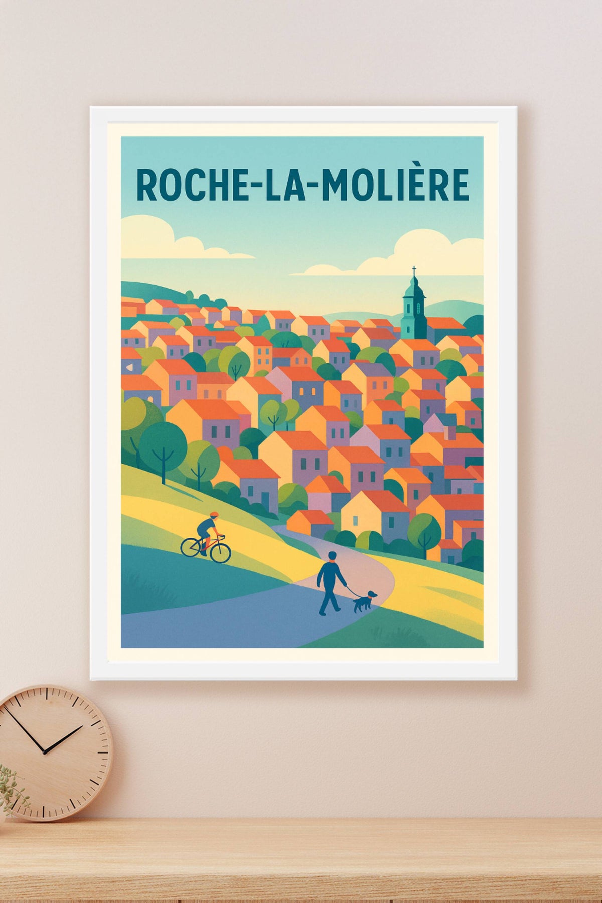 Affiche de Roche-la-Molière - Douceur de vie au cœur des collines