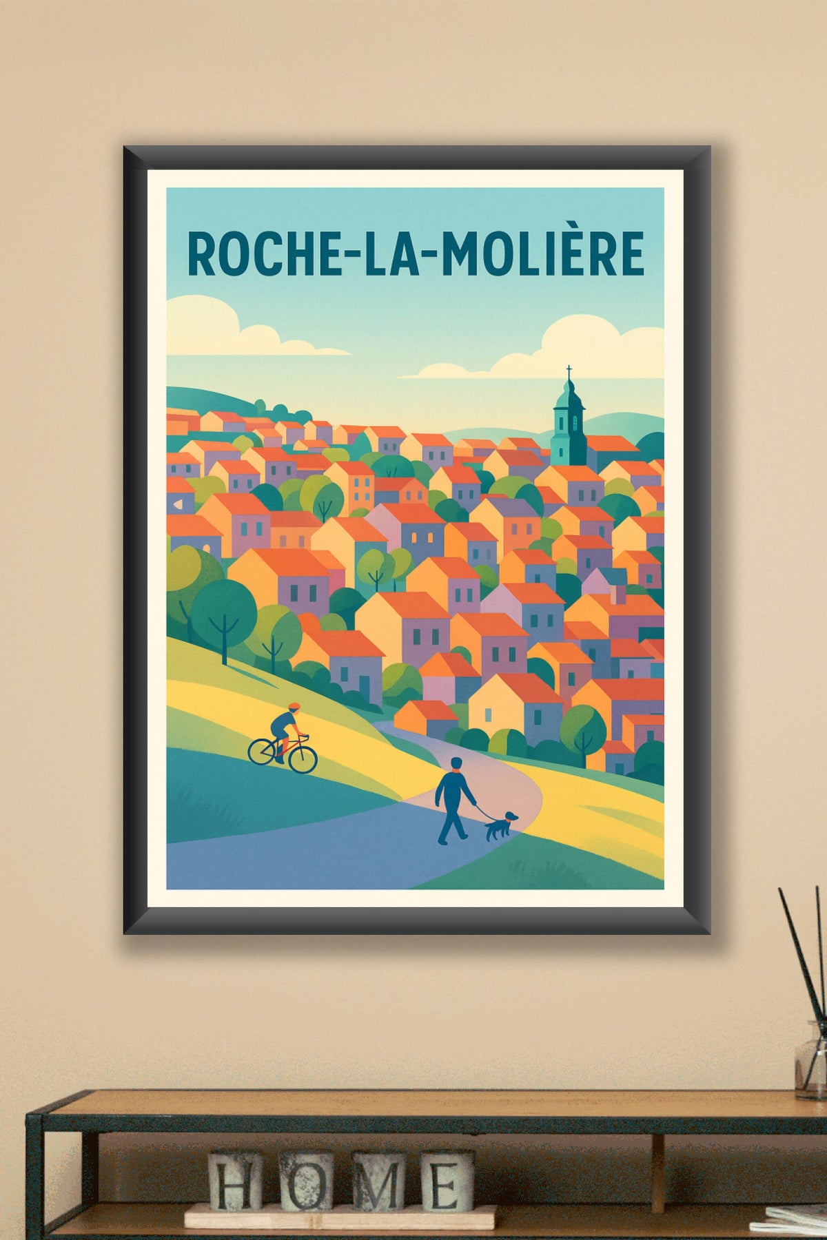 Affiche de Roche-la-Molière - Douceur de vie au cœur des collines