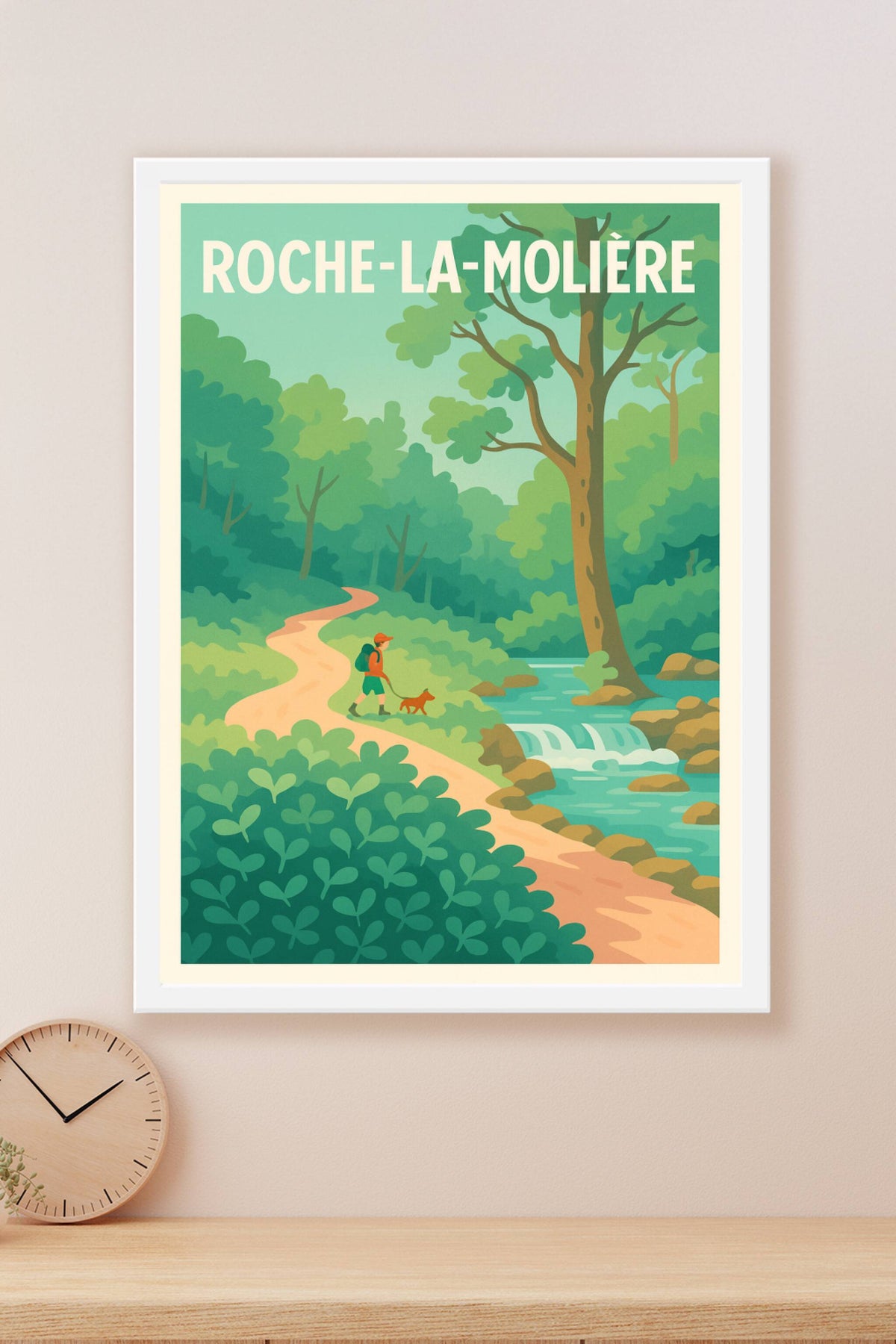 Affiche de Roche-la-Molière - Promenade en nature apaisante