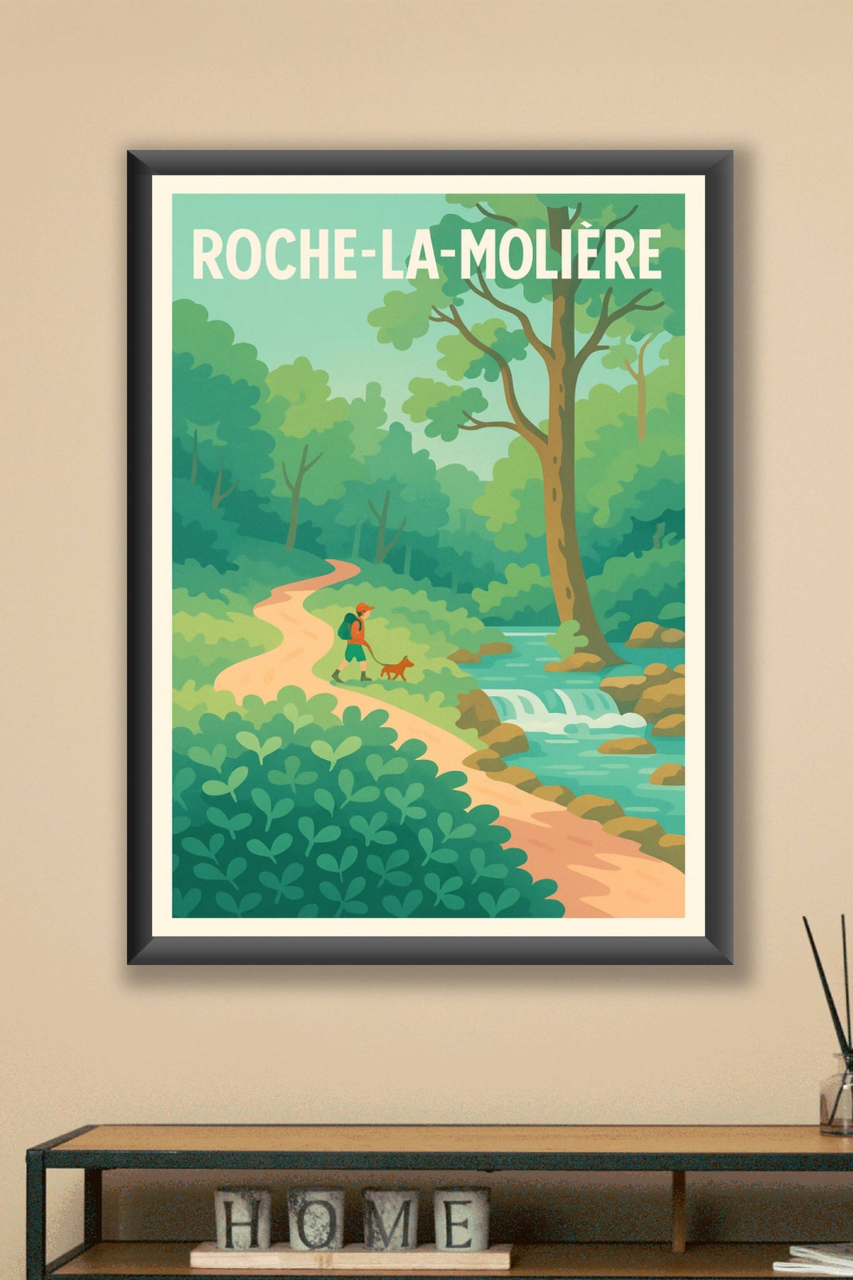 Affiche de Roche-la-Molière - Promenade en nature apaisante