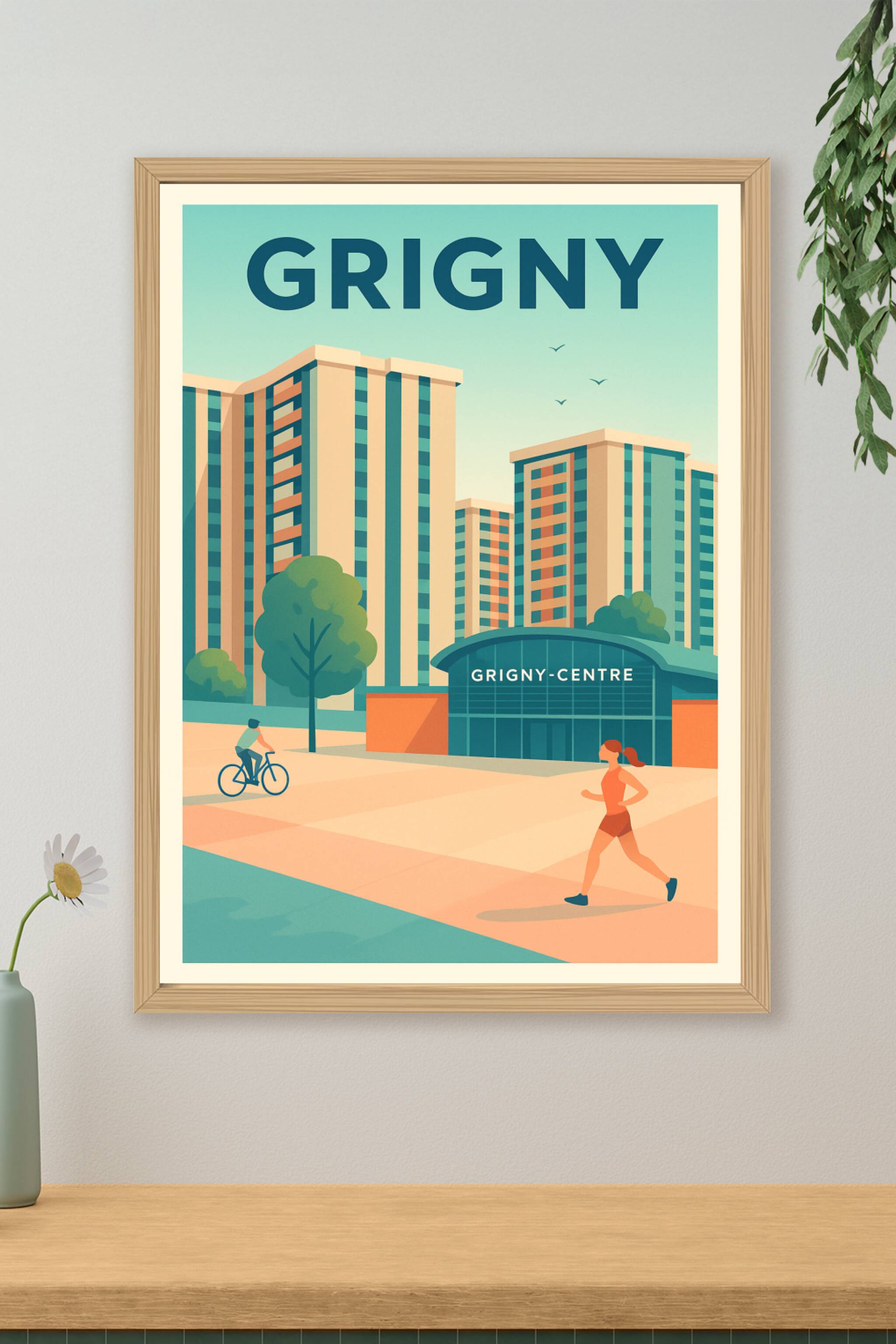 Affiche de Grigny - L'énergie du centre urbain