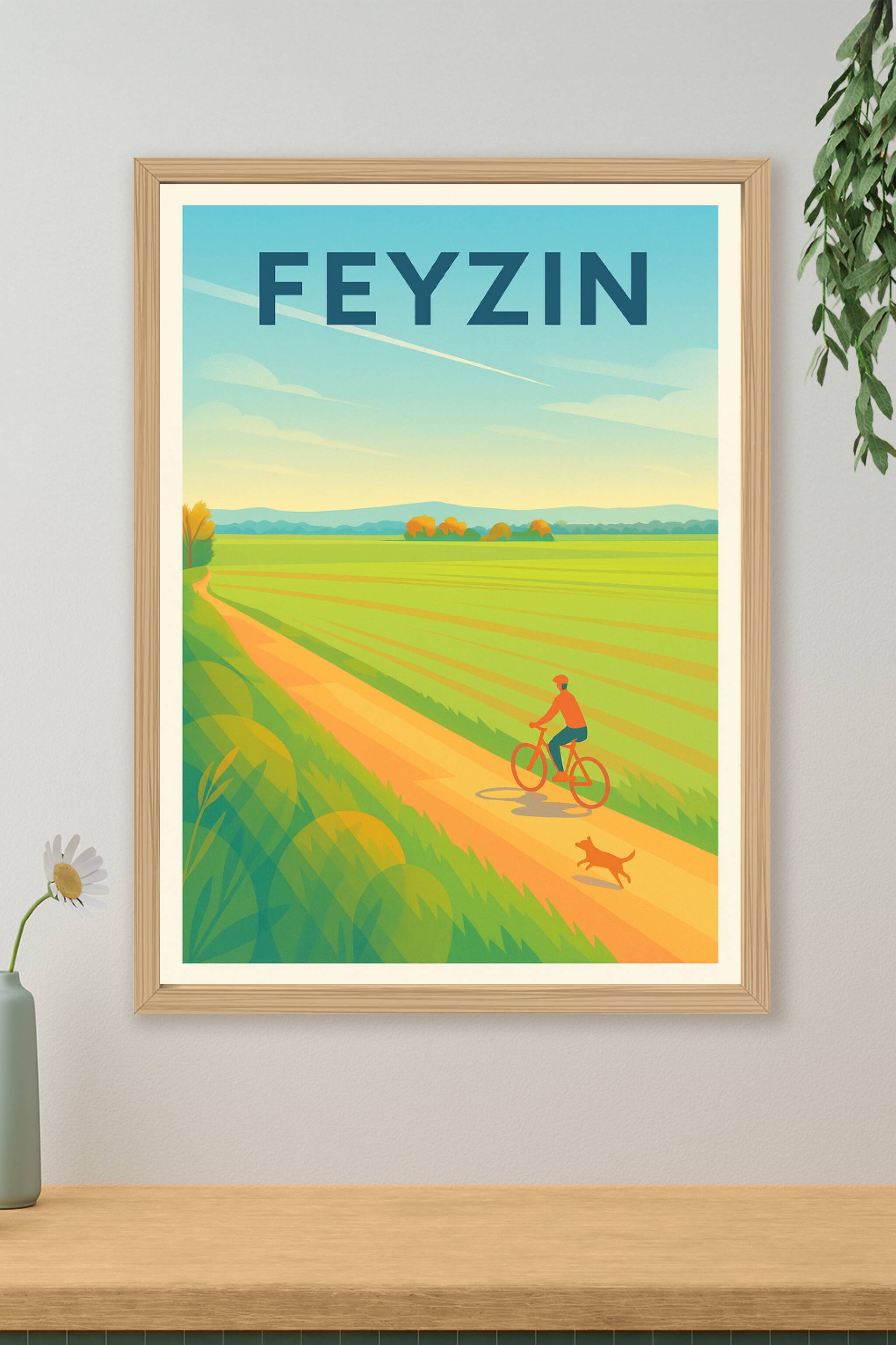 Affiche de Feyzin - Évasion champêtre à vélo