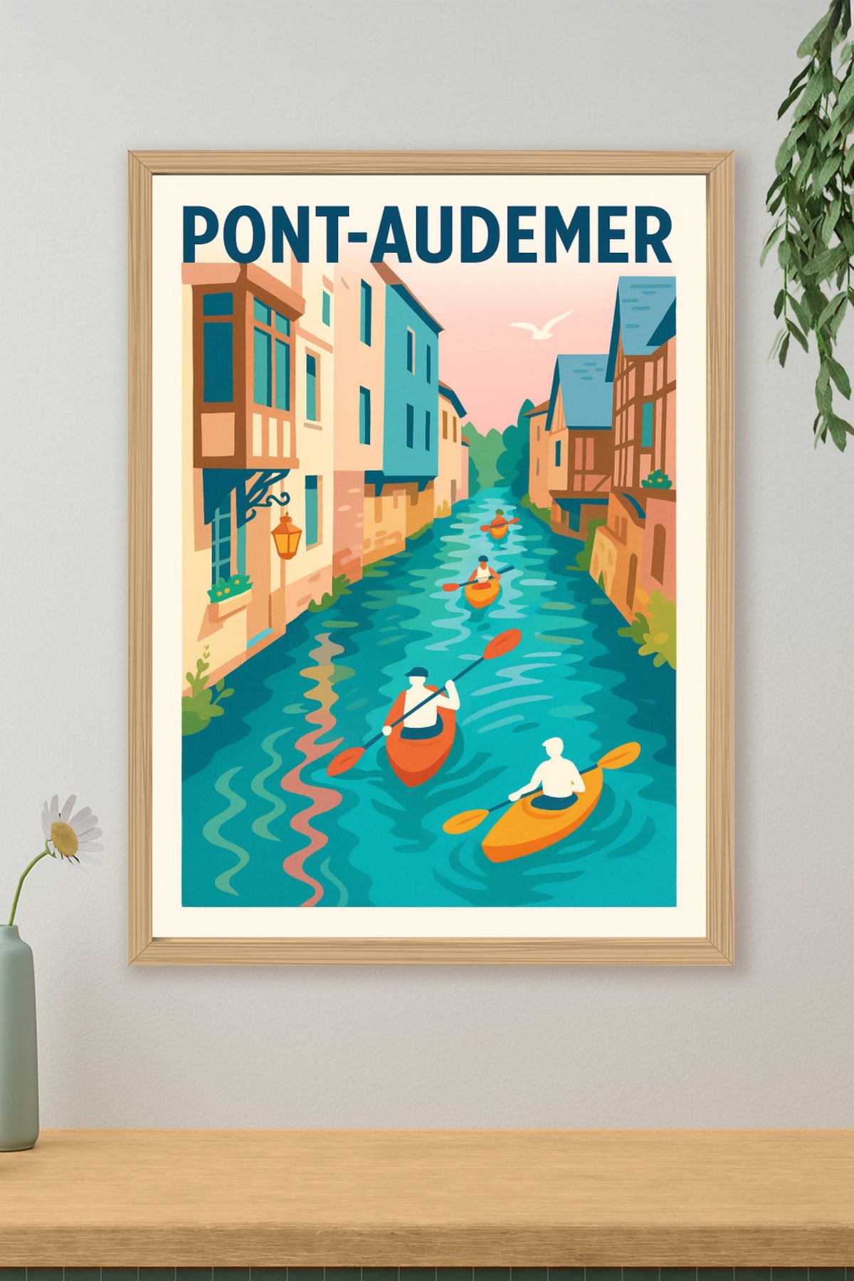 Affiche de Pont-Audemer - Flottez sur la Venise Normande