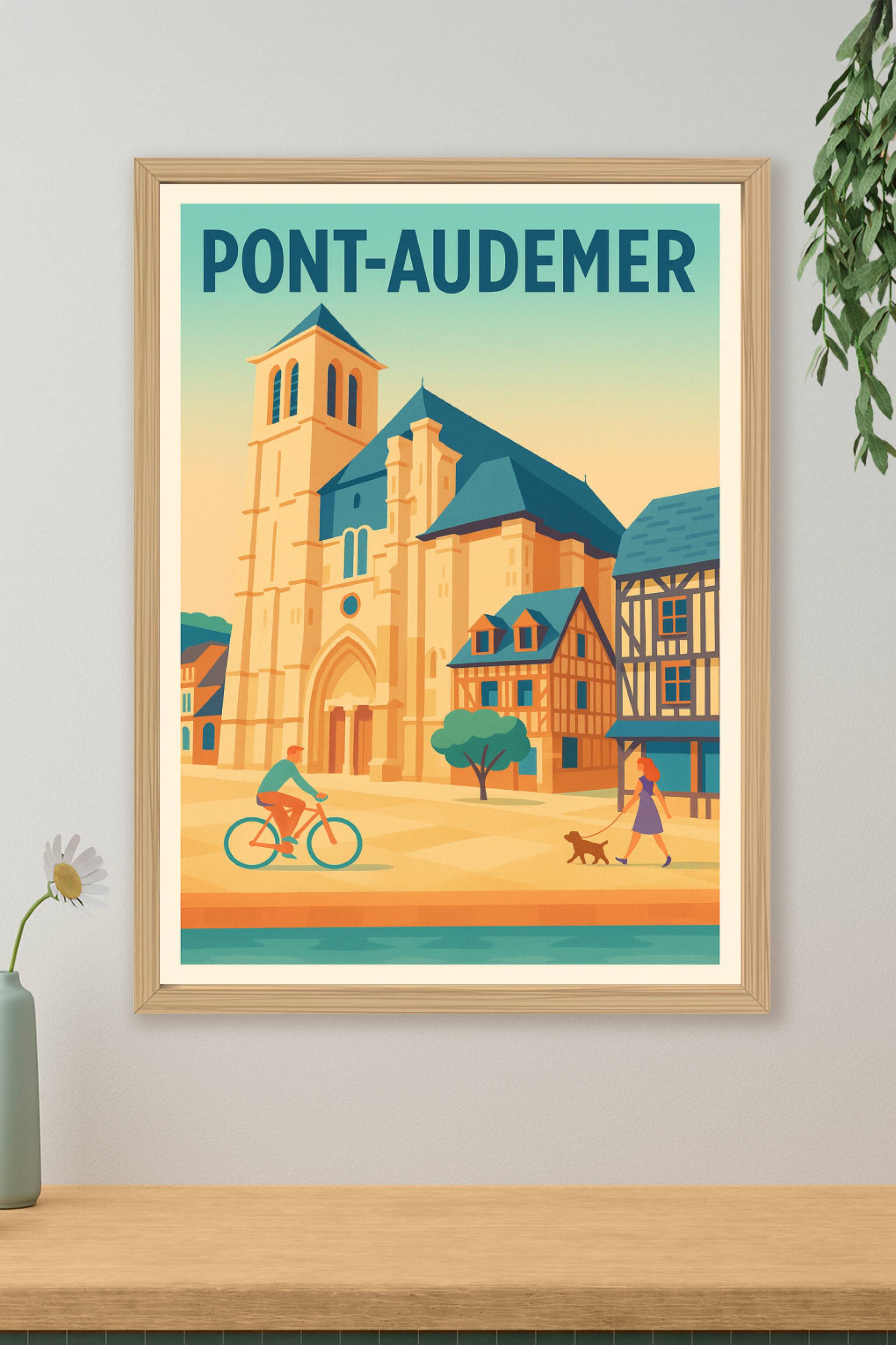 Affiche de Pont-Audemer - Charme et quiétude normande